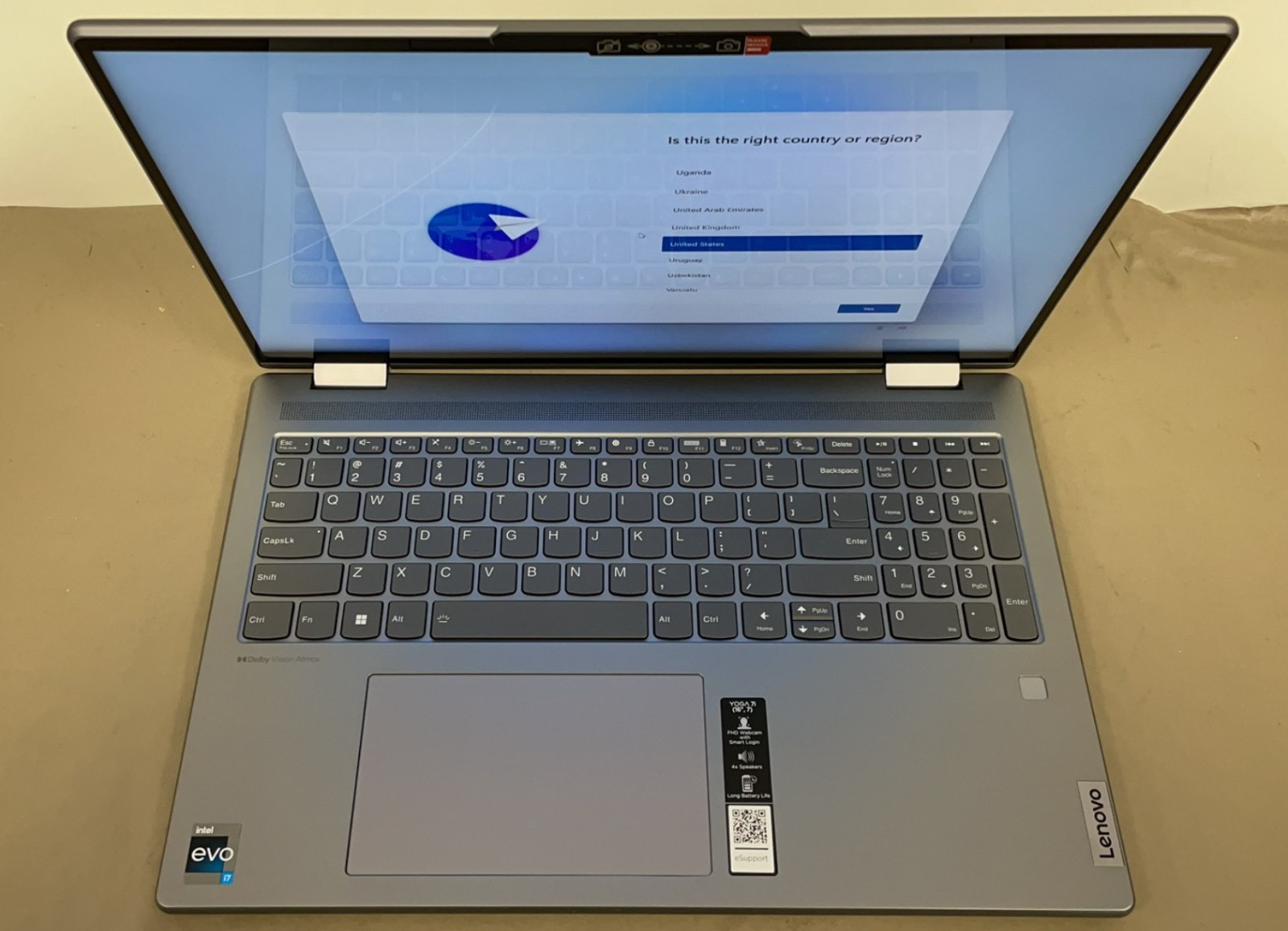 Lenovo Yoga 7 16″ 2.5K Touch 2-in-1 Laptop, Intel i7-1260P 16GB 512GB, W11H,used