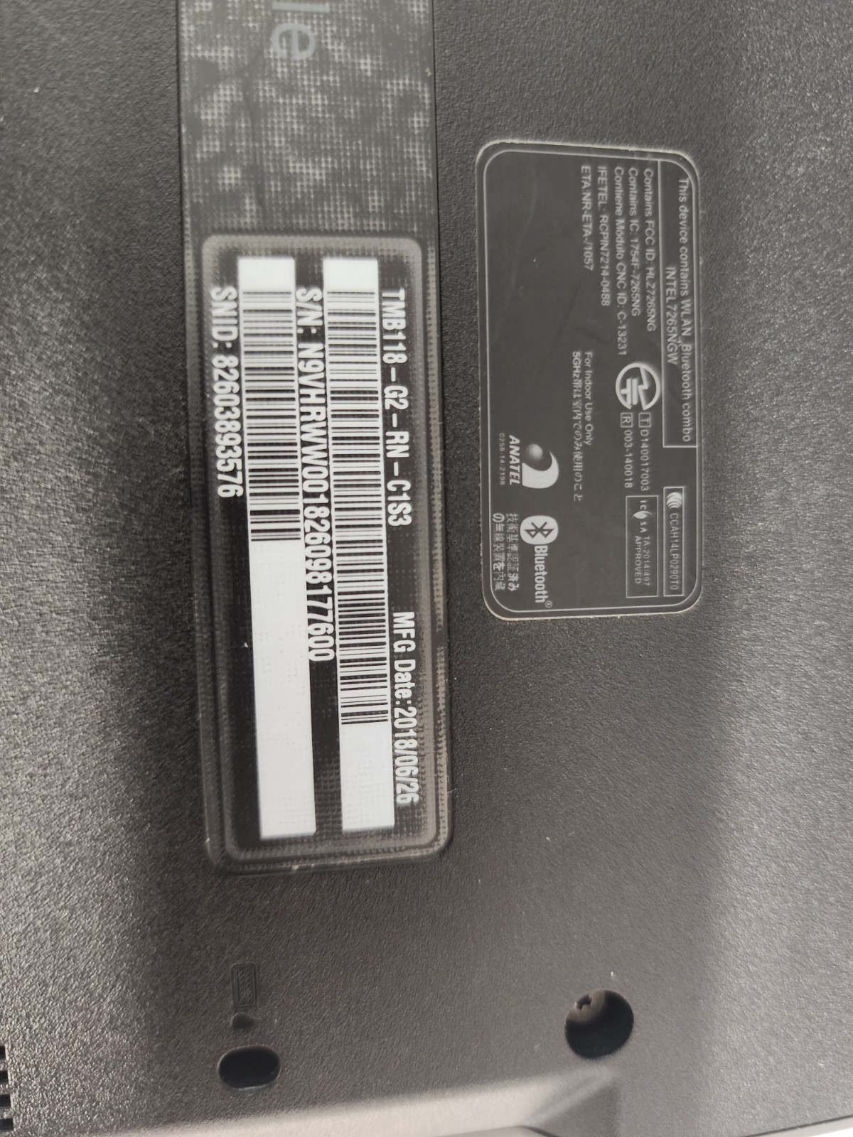 Acer TravelMate Spin B N4100 8GB RAM No Ssd BAD BATT