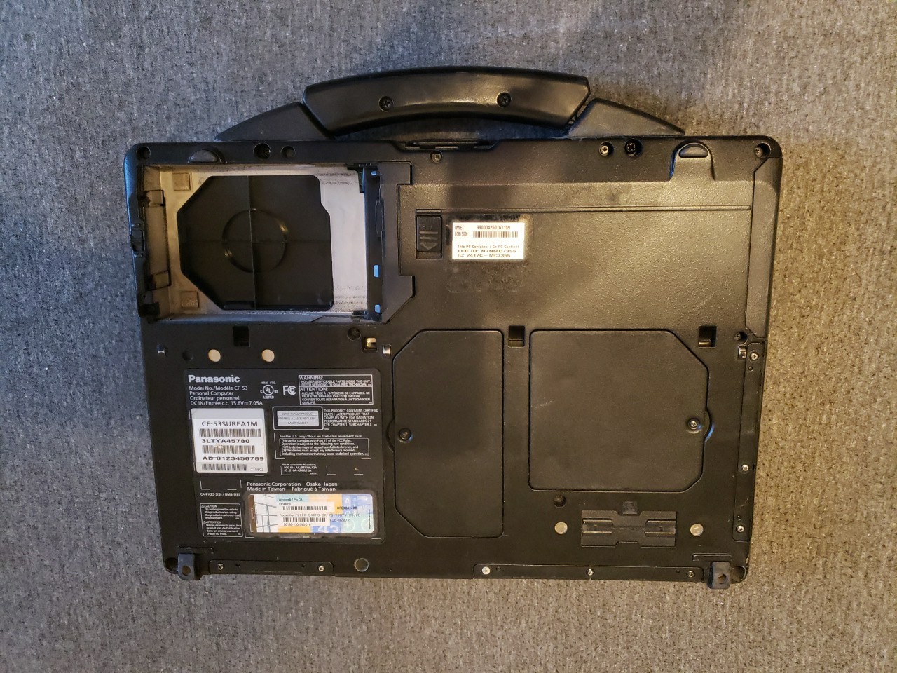 Panasonic Toughbook CF-53 MK1 i5-2520M 2.5GHz 8GB 14″ NO HD/OS/CADDY
