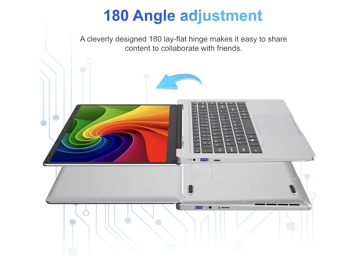 Saintdise Laptop Computer 14” Dual-Core Cerelon N4000 6GB RAM 128GB SSD (T6)