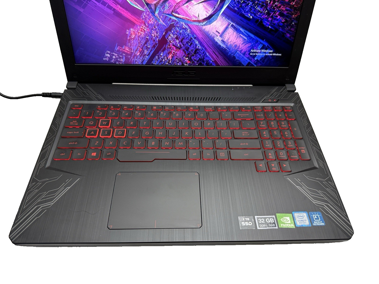15.6″ Asus TUF FX504G | Hex-i7 8th w/GeForce | 16G | 128G SSD+1TB HDD | xBATTx