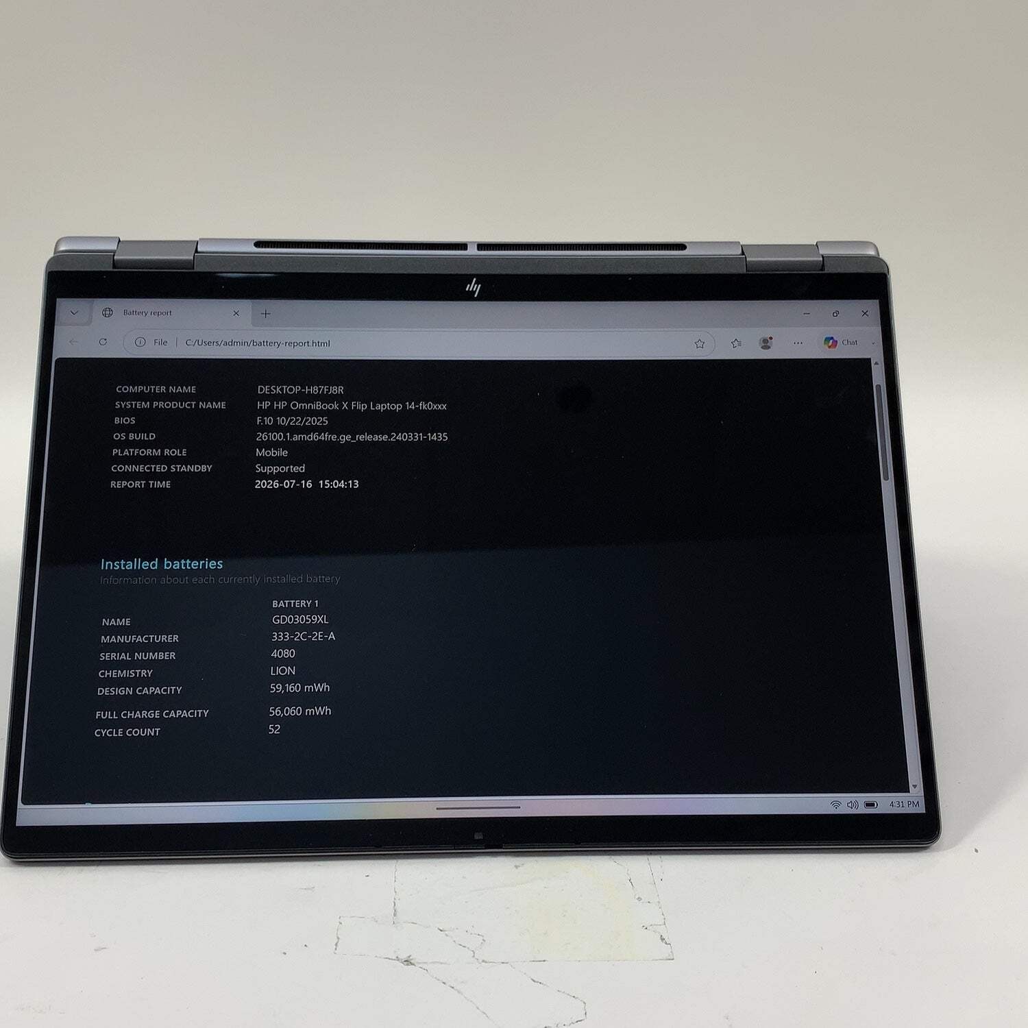 HP OmniBook X 14-FK0013DX 14″ Ryzen AI 5 340 2.0GHz 16GB RAM 512GB SSD