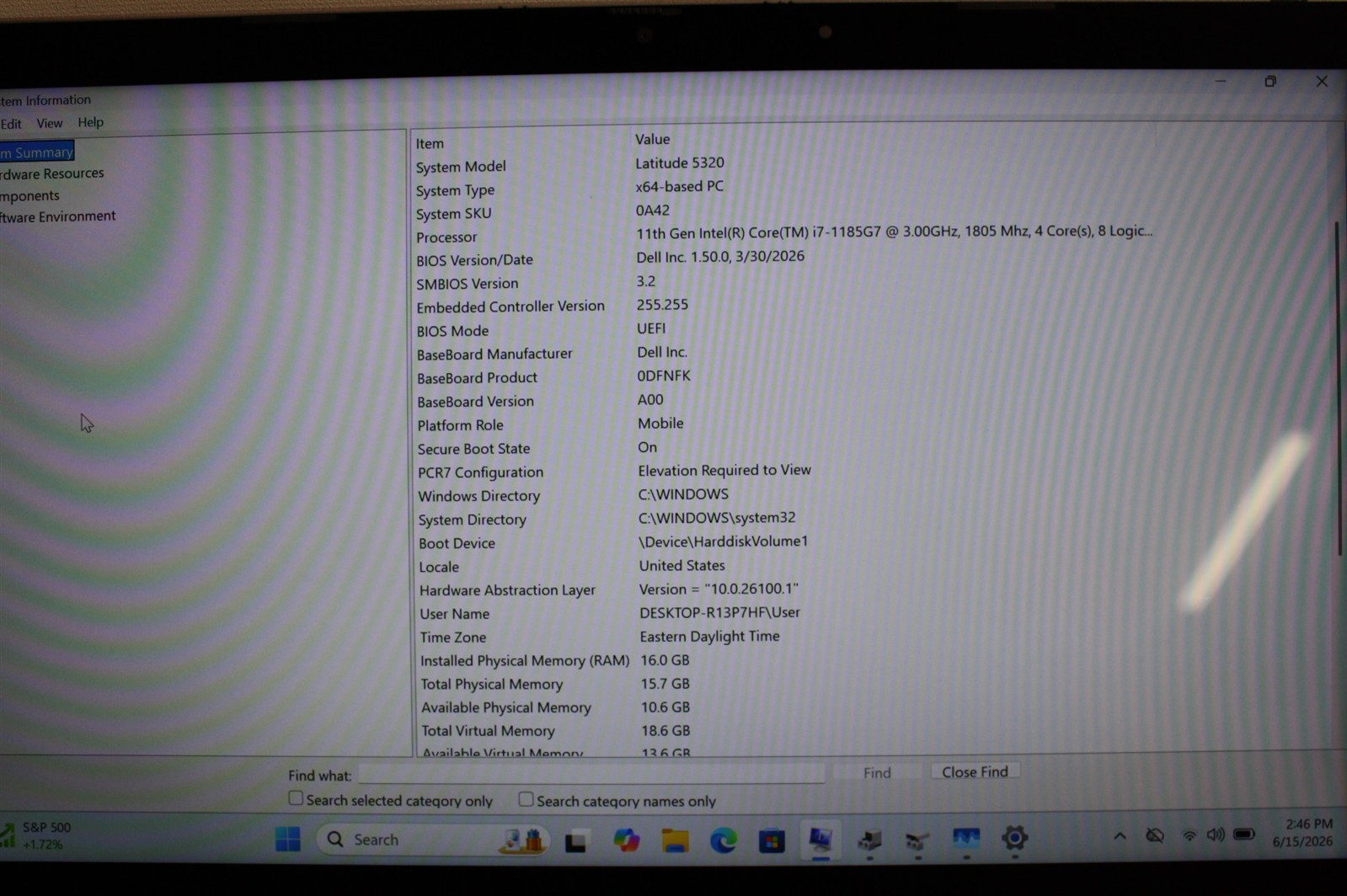 14″Dell Latitude 5320 i7-1185G7 3.00GHz RAM 16GB NVMe 256GB/Cosmetic issue