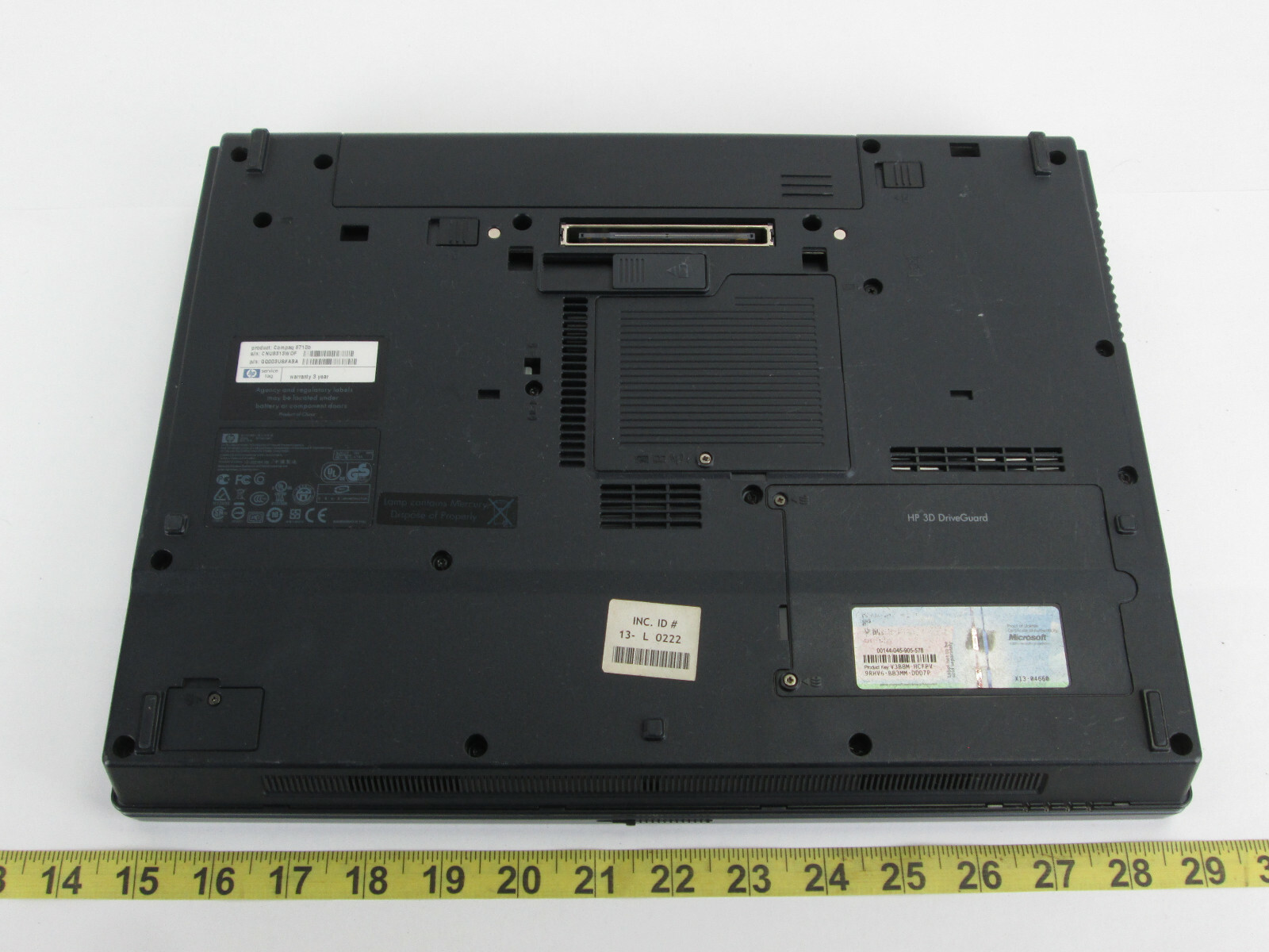 HP Compaq 6710b Laptop Computer 80 GB HDD 2 GB RAM Windows 10 Pro AS IS H6