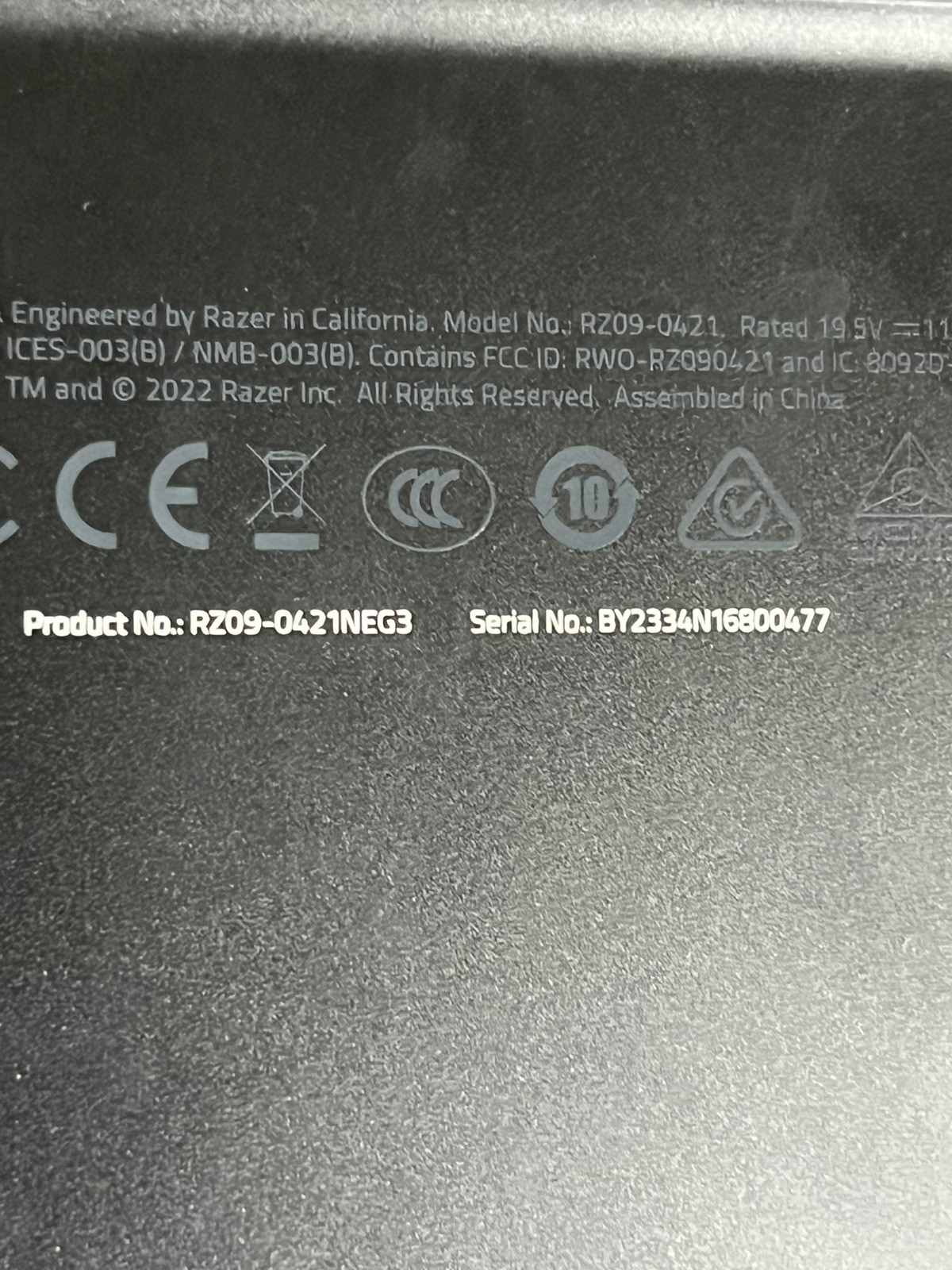 Razer Blade 15 Adv RZ09-0421 RTX 3070 Ti i7-12th | 240Hz | Parts/Repair