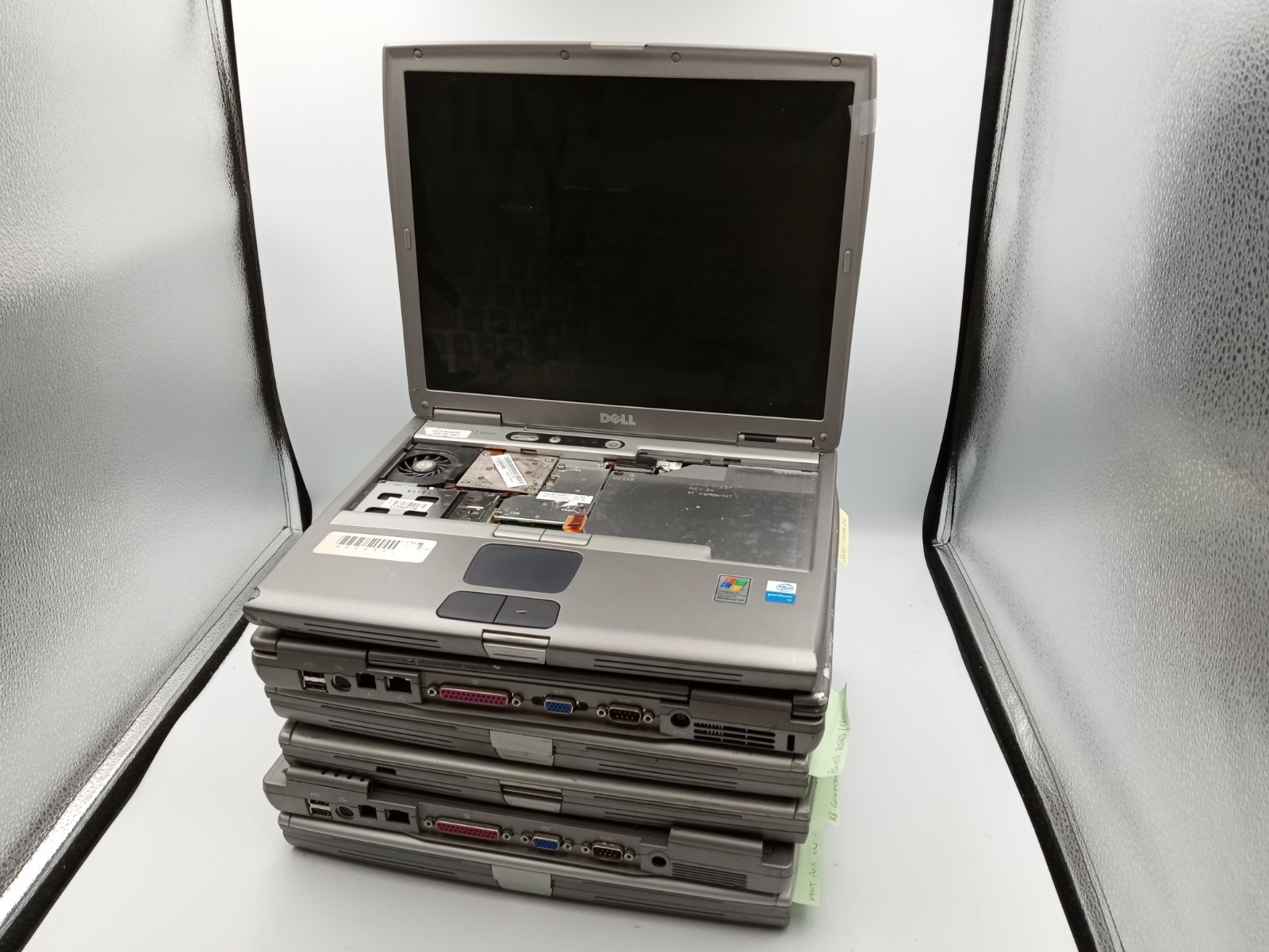 Lot of 6 – Dell D600 / 600m 14″ Laptops Intel Pentium CPU – PARTS / REPAIR -RR