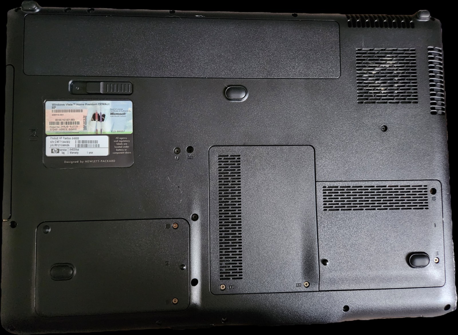 HP Pavilion dv9000 Core 2 Duo T5500 2GB 40GB HDD Linux GeForce Go 7600 For Parts
