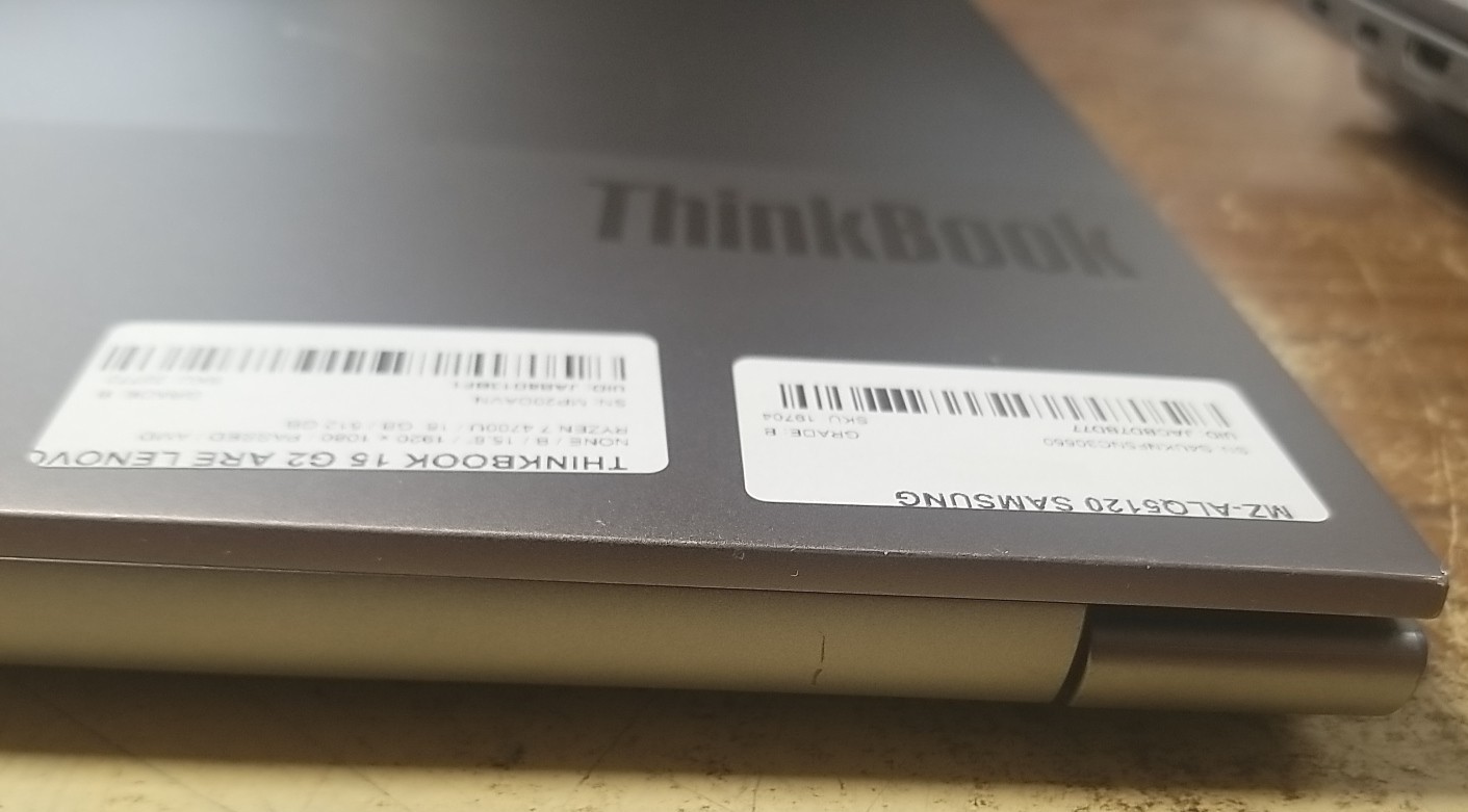 Lenovo ThinkBook 15 G2 15.6″ W/ Touch, Ryzen 7 4700U, 16GB, 512GB SSD Laptop