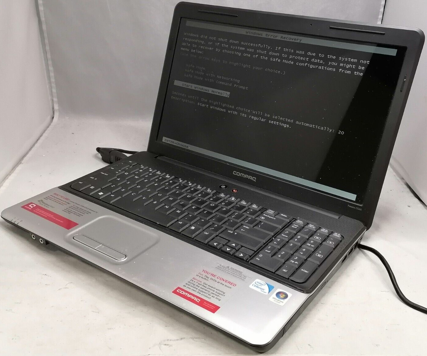 FOR PARTS HP 15.6″ Compaq Presario CQ60-410US (Celeron 900/1 GB RAM/NO HDD)