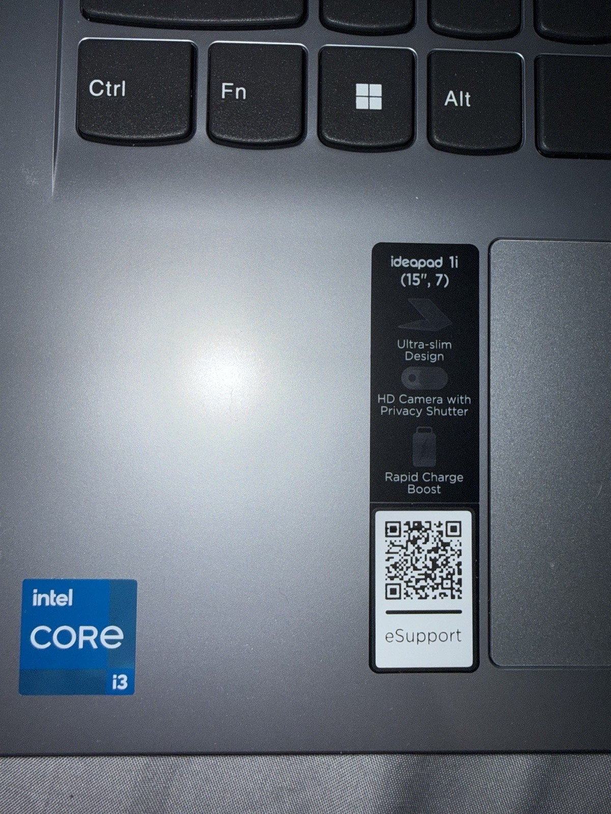 Lenovo IdeaPad 1 15IAU7 15in Core i3 8GB SSD Webcam Privacy Shutter Silver 2024