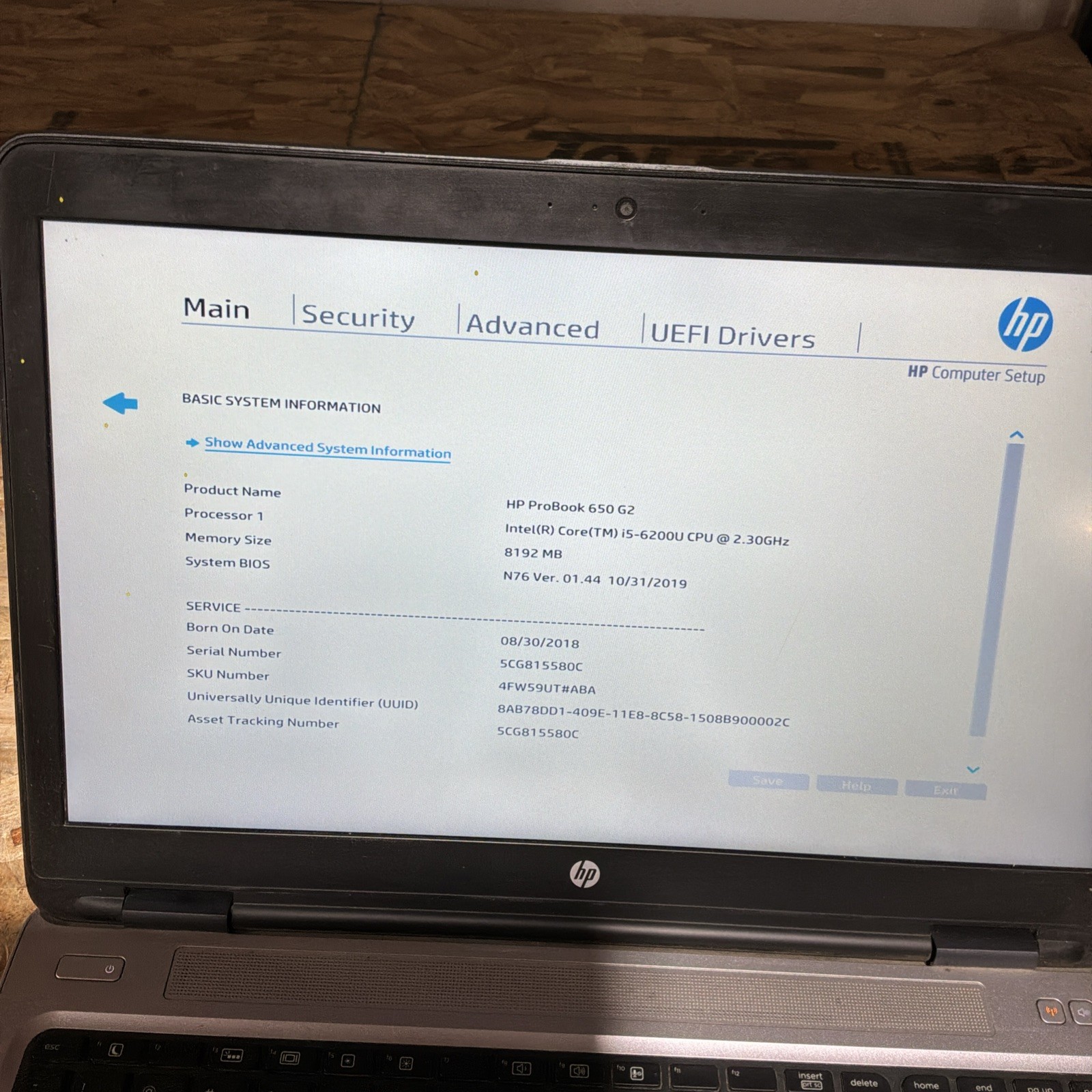 HP ProBook 650 G2 15.6″ Core i5-6200U 2.30GHz 8GB 500GB SSD W10 Laptop C434
