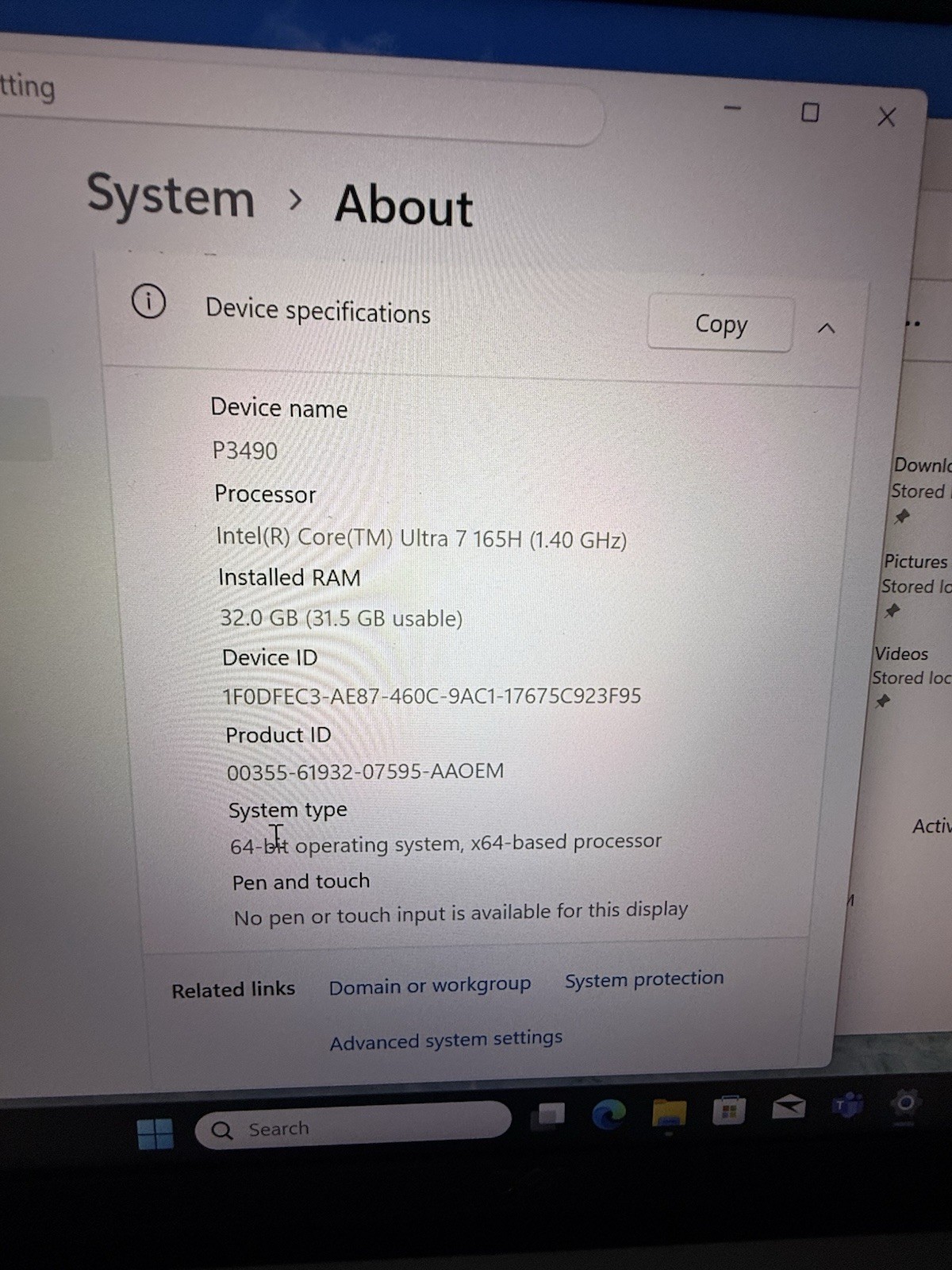 Dell Precision 3490 Laptop 14″FHD Ultra 7 165H 32GB RAM 256 GB SSD W11P 16 Core