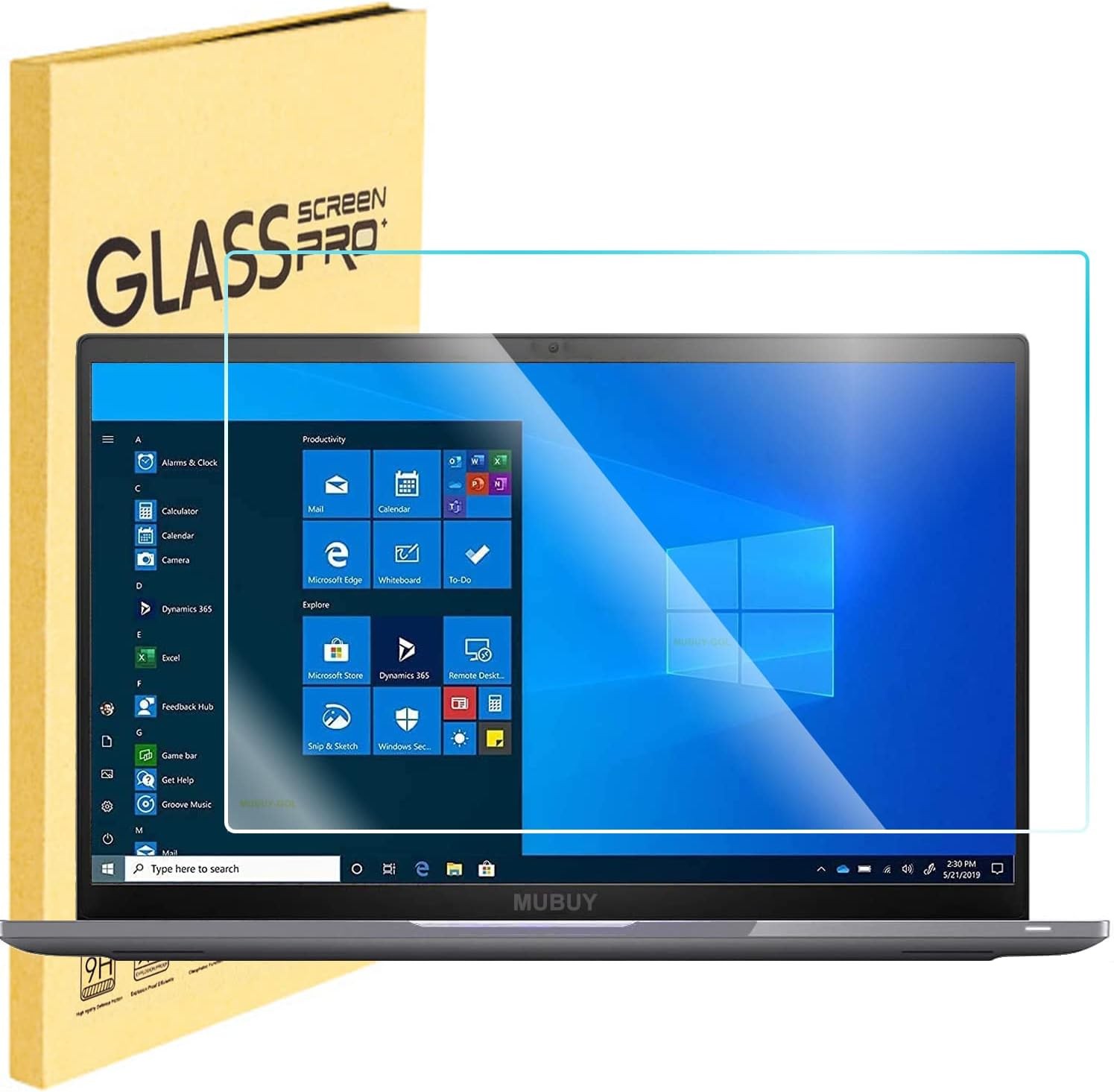 Tempered Glass Screen Protector for 16″ Laptops with 16:10 Aspect Ratio Display