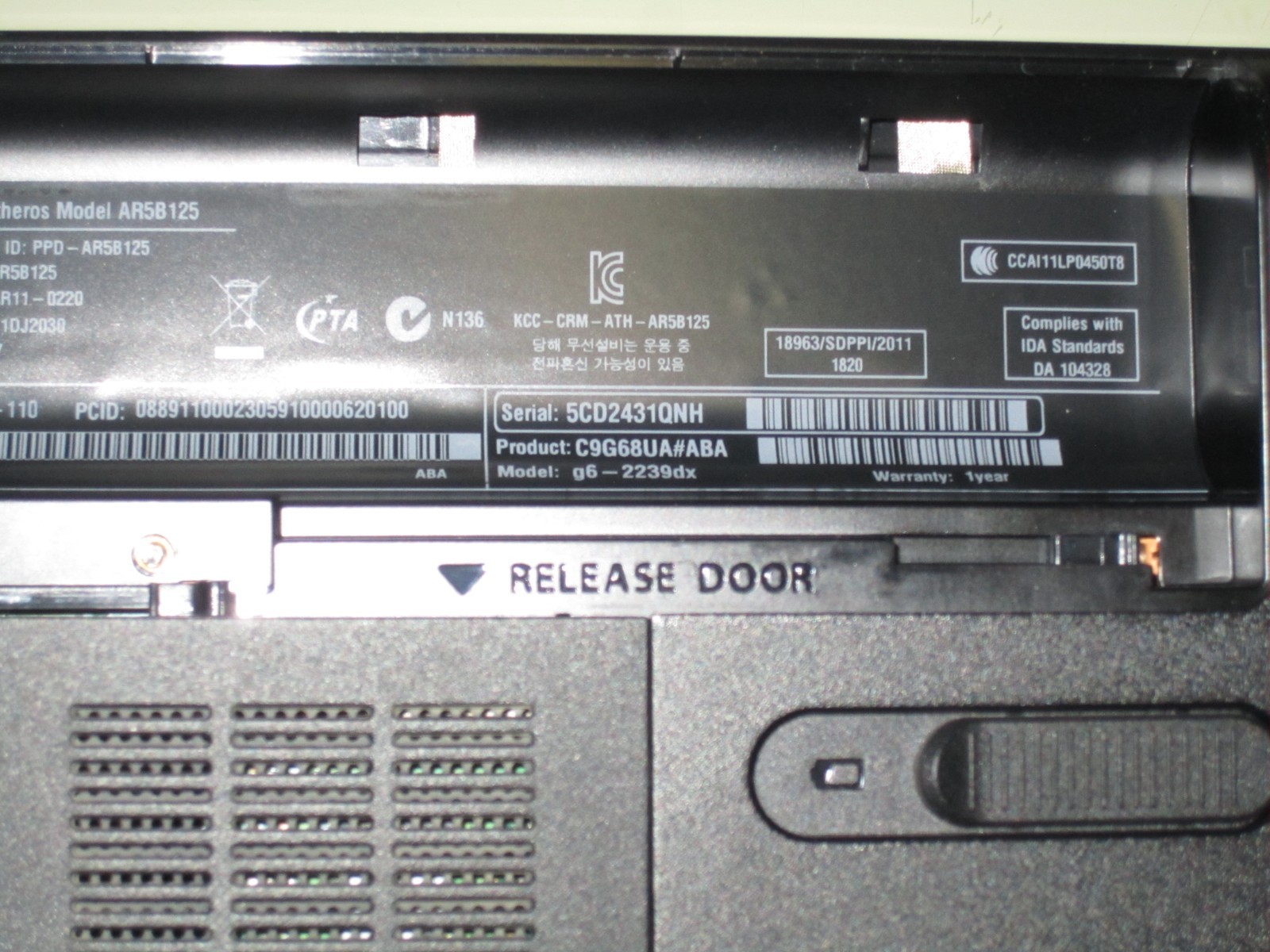 HP PAVILION G6-2239DX LAPTOP – WINDOWS 11 ENTERPRISE
