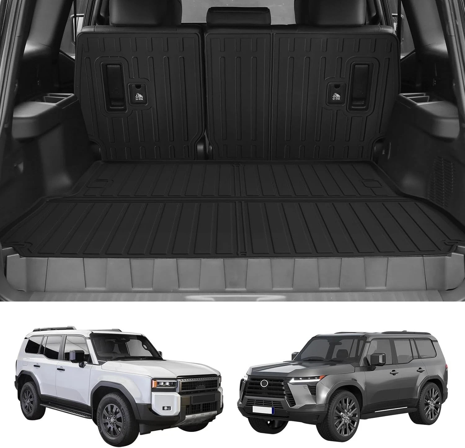 Custom for 2024 2025 2026 Toyota Land Cruiser/Lexus GX550 5 Seater Cargo Mats