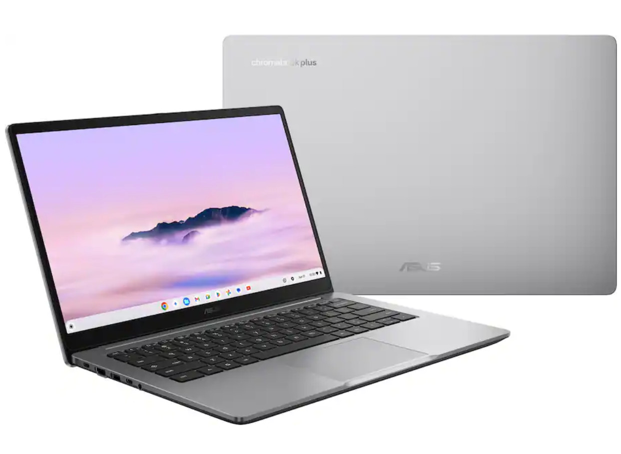 ASUS 14″ FHD CX14 Chromebook Plus Laptop with Google AI Intel Core 3 128GB 8GB