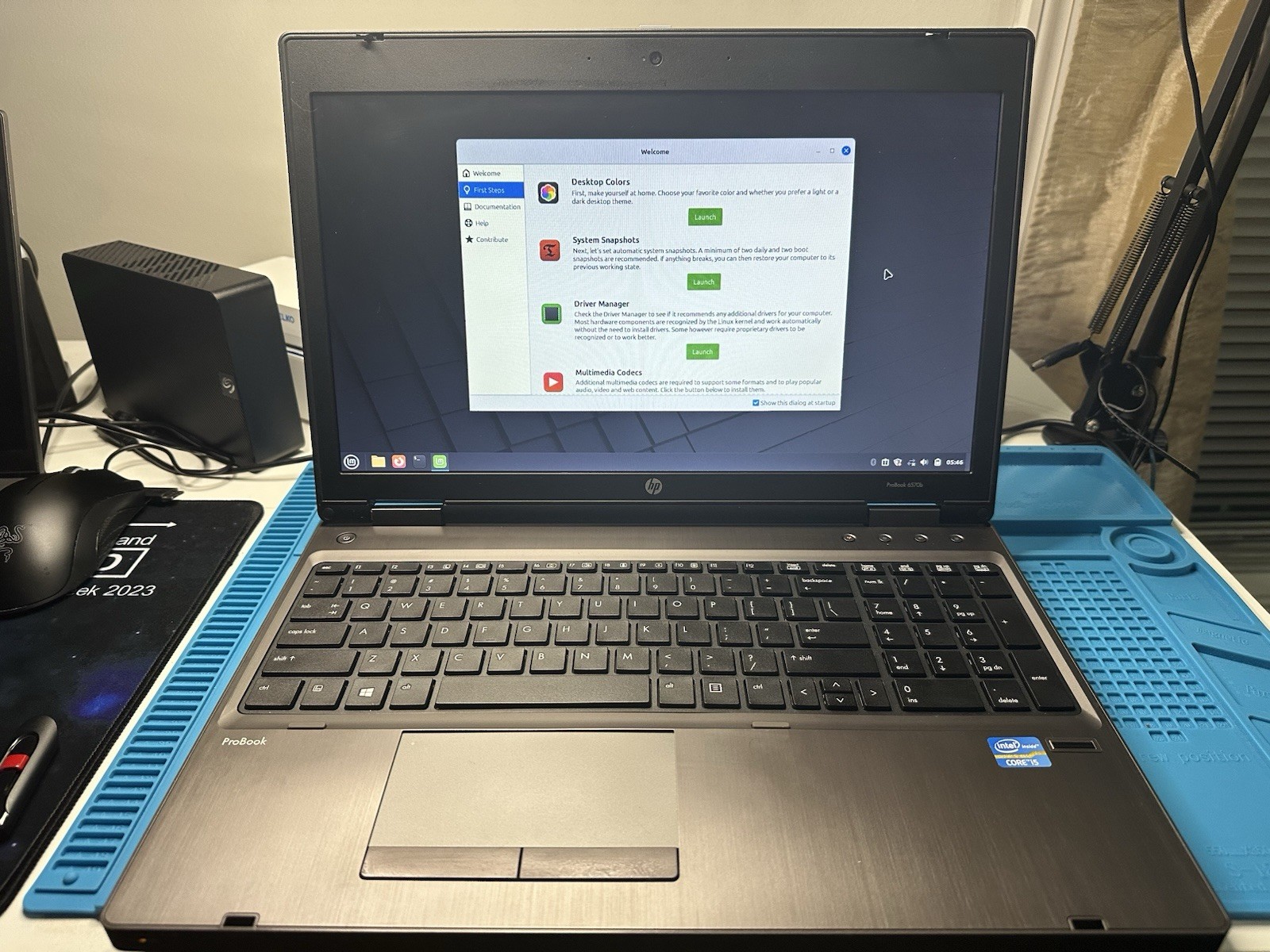HP ProBook 6570B Laptop i5-3210M @2.50GHz 8GB RAM 1TB HDD Linux Mint 22.3