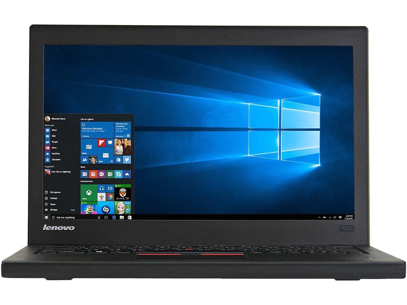 Lenovo ThinkPad X250 12.5″ Laptop i5-5300U 2.3GHz 8GB 512GB SSD Wi-Fi Webcam W10