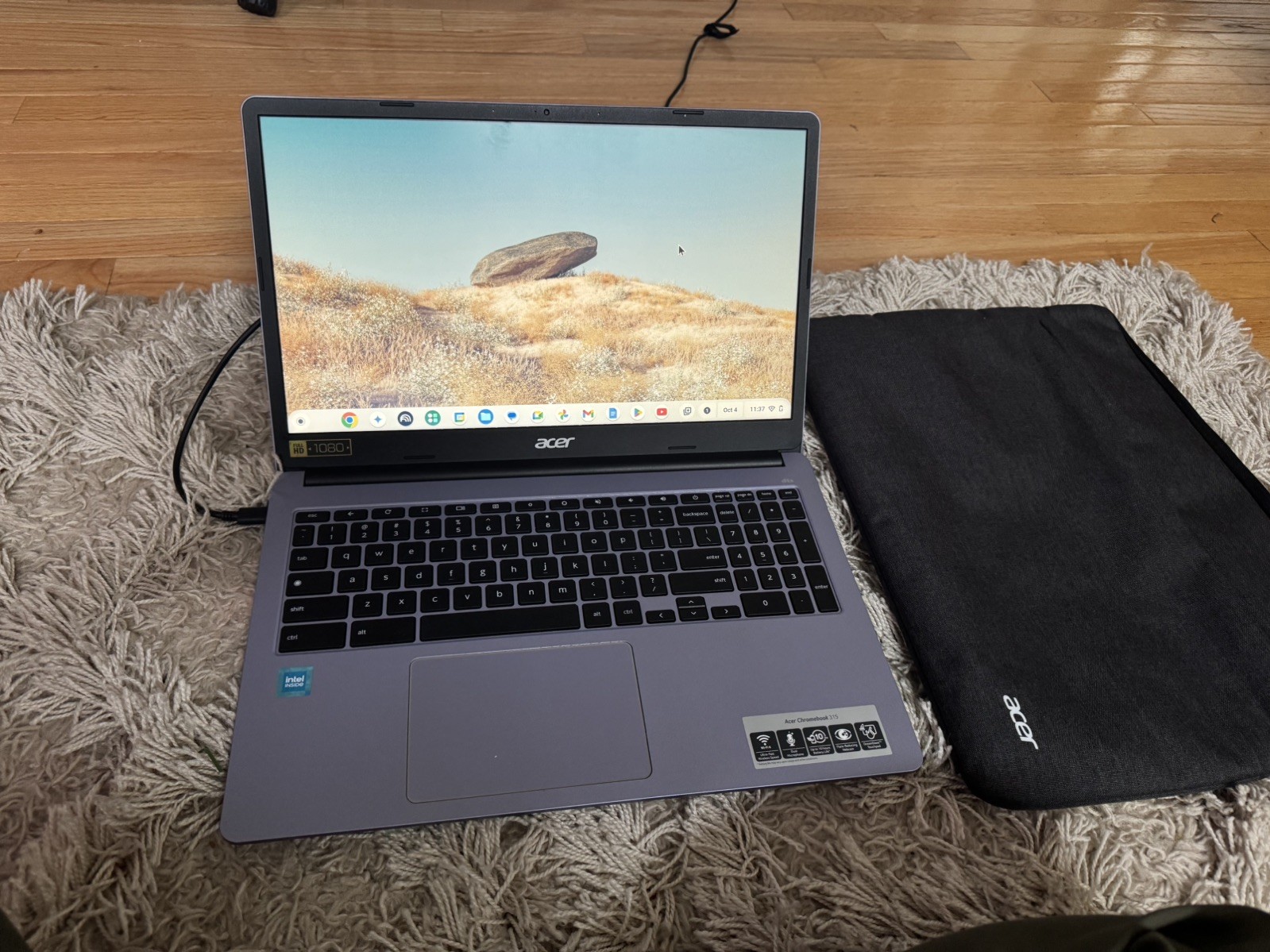 acer Chromebook 15.6in in Lavender Intel Processor Up to 2.8GHz 4GB DDR4 64GB