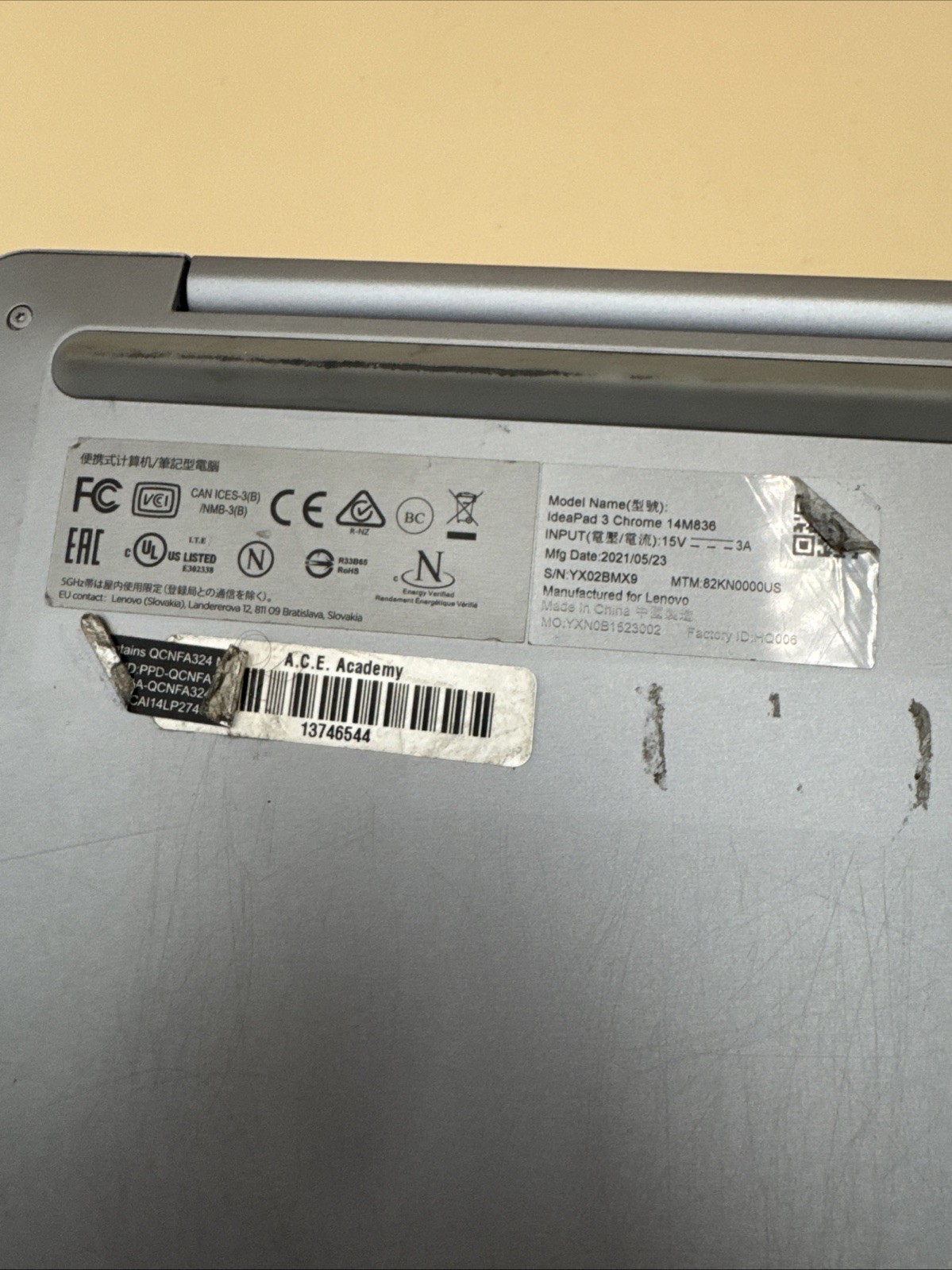 Lenovo IdeaPad 3 Chrome 14M836 14″ 64GB eMMC, MediaTek MT8183 *Issue***