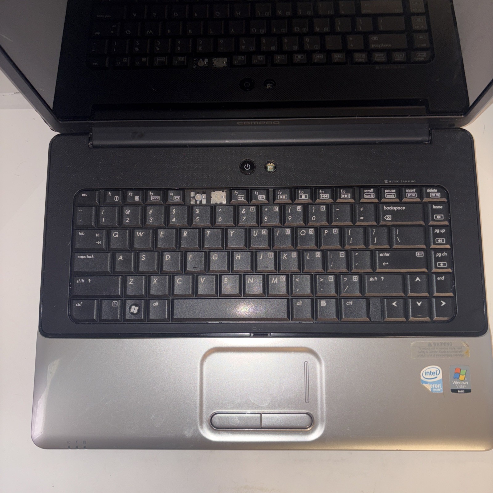HP Compaq Presario CQ50 Notebook PC Black 15″ UNTESTED FOR PARTS & REPAIR ONLY