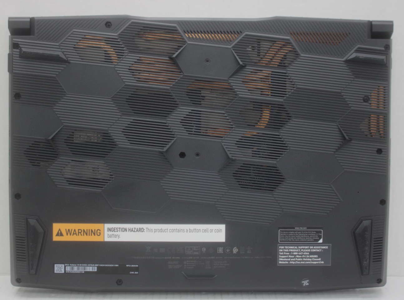 MSI Katana 15 B13V 15.6″ i7-13620H 2.4GHz 16GB RAM 1TB SSD GeForce RTX 4050