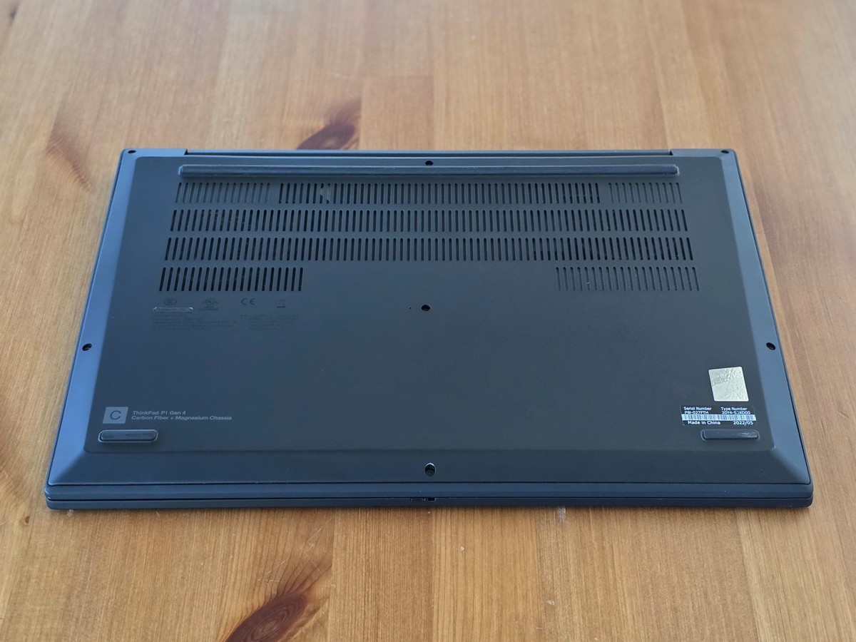 Lenovo ThinkPad P1 Gen 4 i7-11850H 32GB 16″ 2560×1600 NVIDIA RTX 3080 1TB SSD