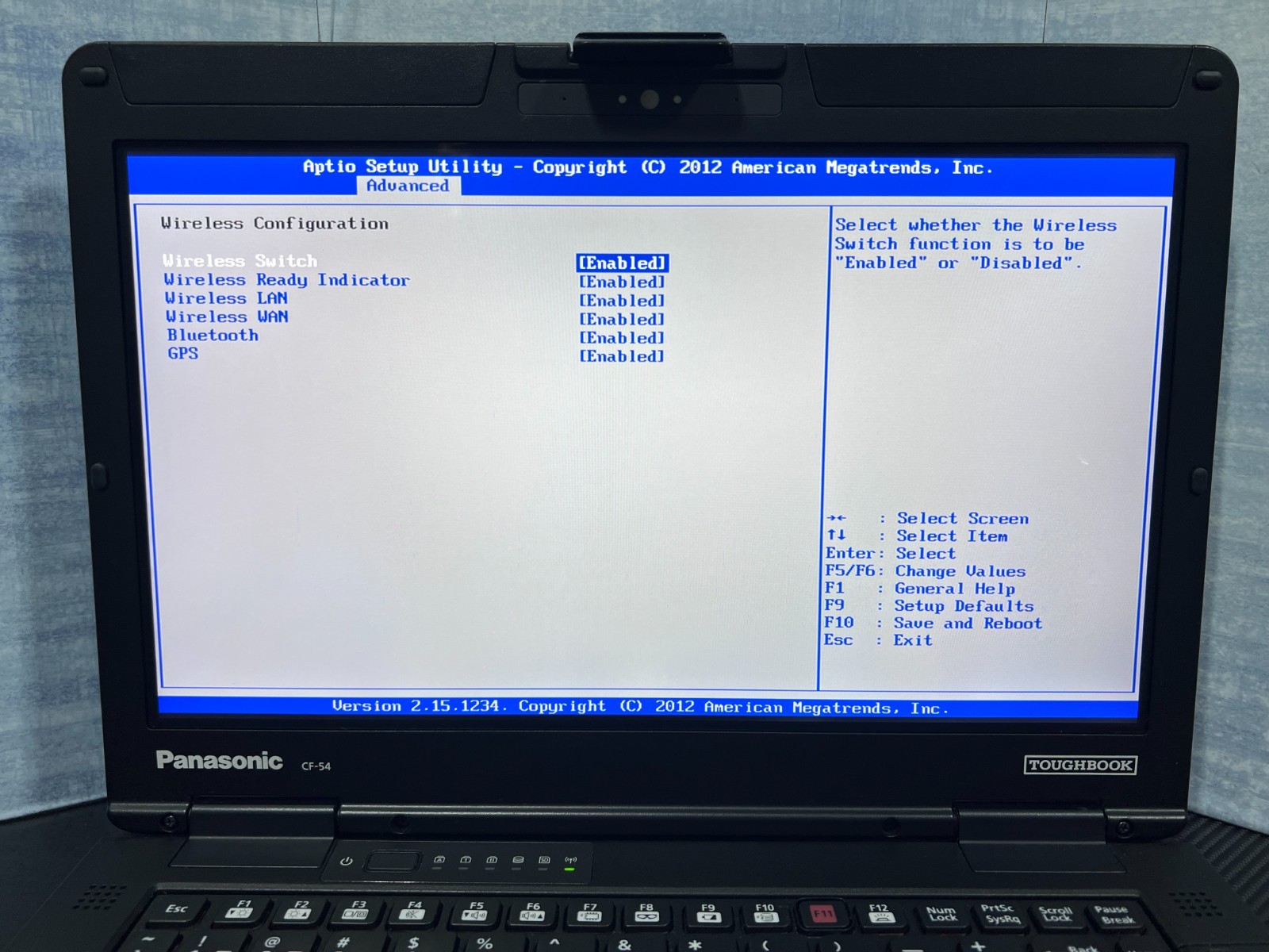 CF-54J2487VM, i5-7300U @2.60GHz, 256GB SSD M.2, 16GB, TOUCHSCREEN, 4G LTE, 4240H