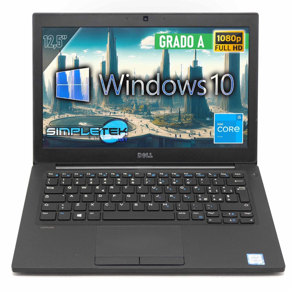 DELL 7280 i5 12.5″ WINDOWS 10 PRO 4GB 120GB LAPTOP LAYOUT ITA FHD