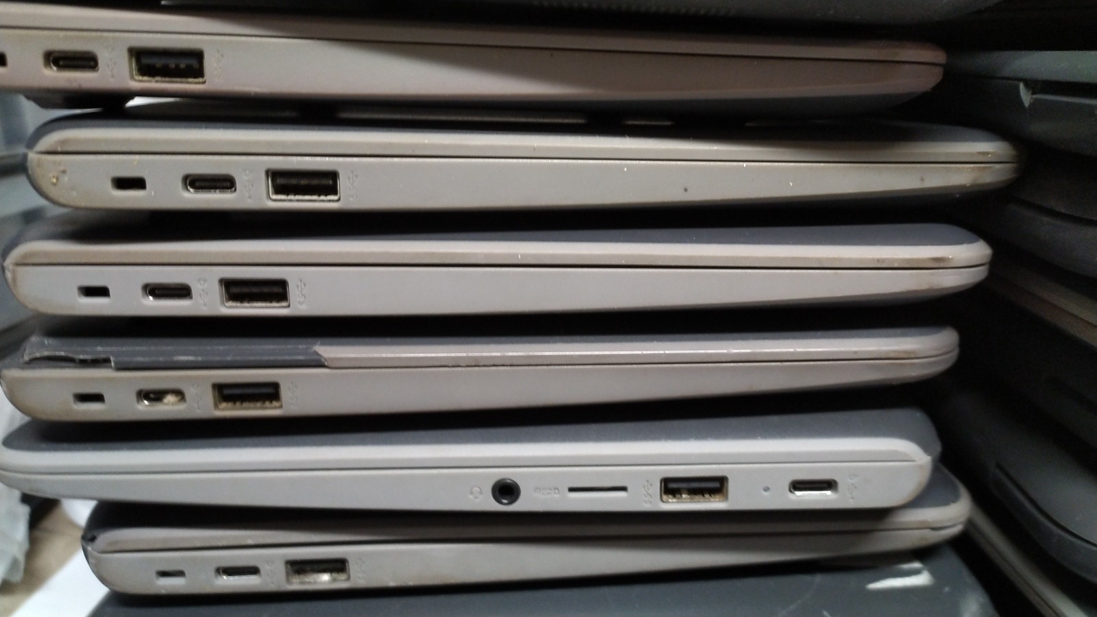 Lot of 40 HP Chromebook 11 G7 EE 6QY25UT#ABA Celeron N4000 4GB 32GB – For Repair