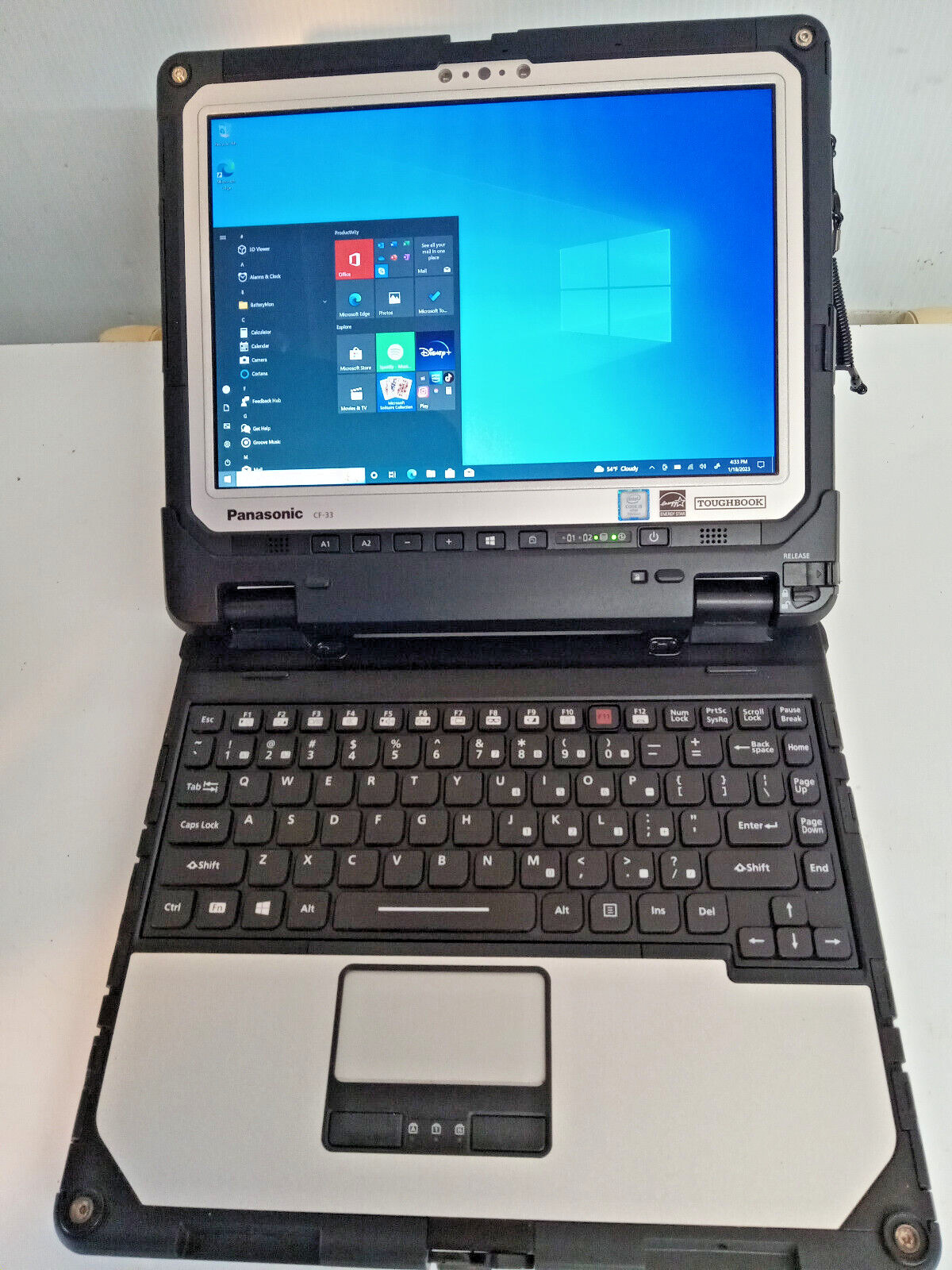 PANASONIC TOUGHBOOK CF-33 , i5-7300, 1TB, 16GB RAM, 2-HD BATS, WEB CAM, 4GGPS