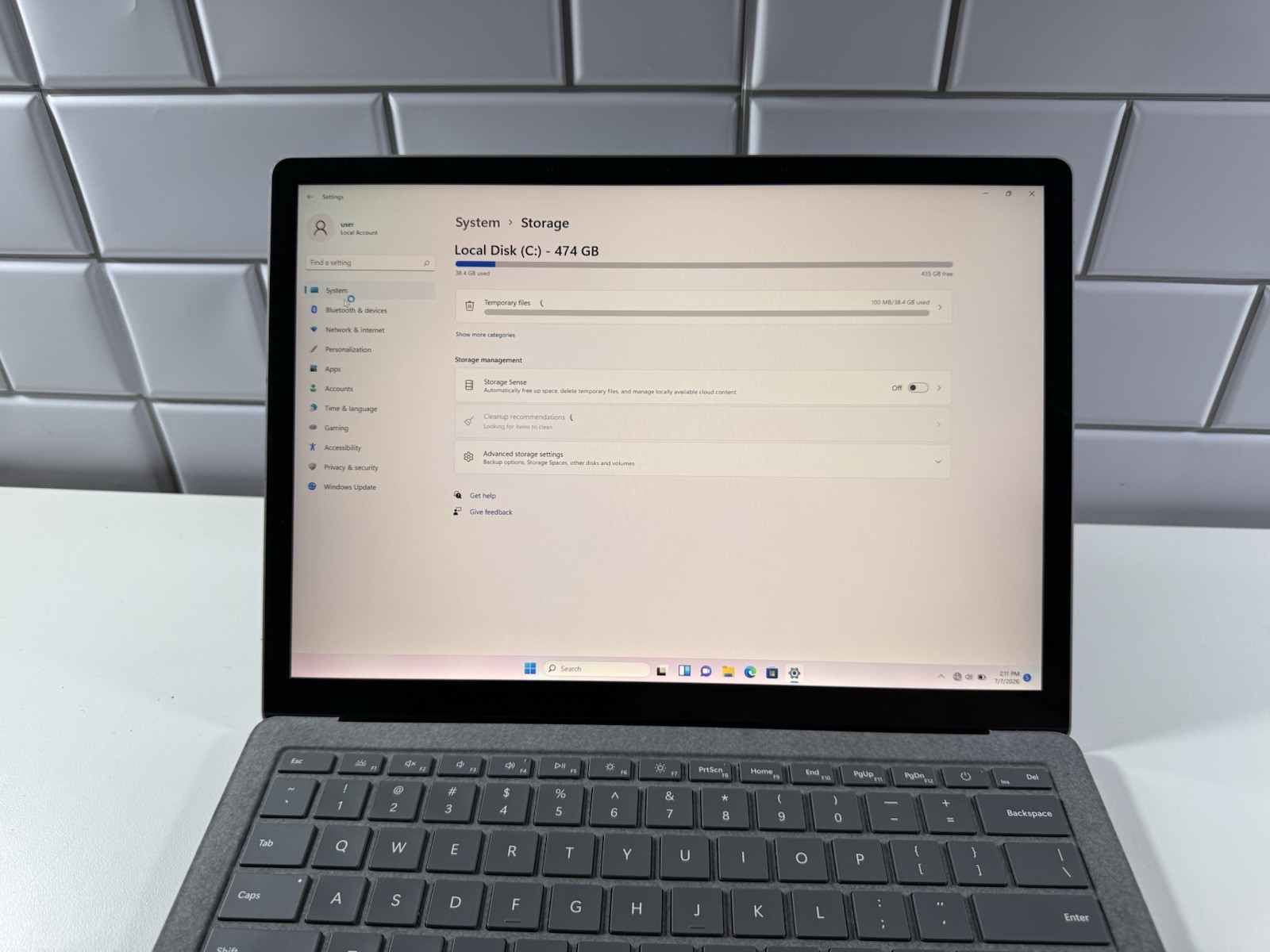 Microsoft Surface Laptop 5 13.5” 1950 Intel Core i7-1265U 16GB RAM 512GB NVME