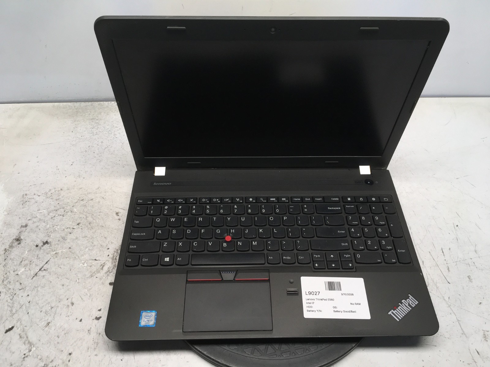 Lenovo ThinkPad E560 Intel i7 No RAM NO HDD