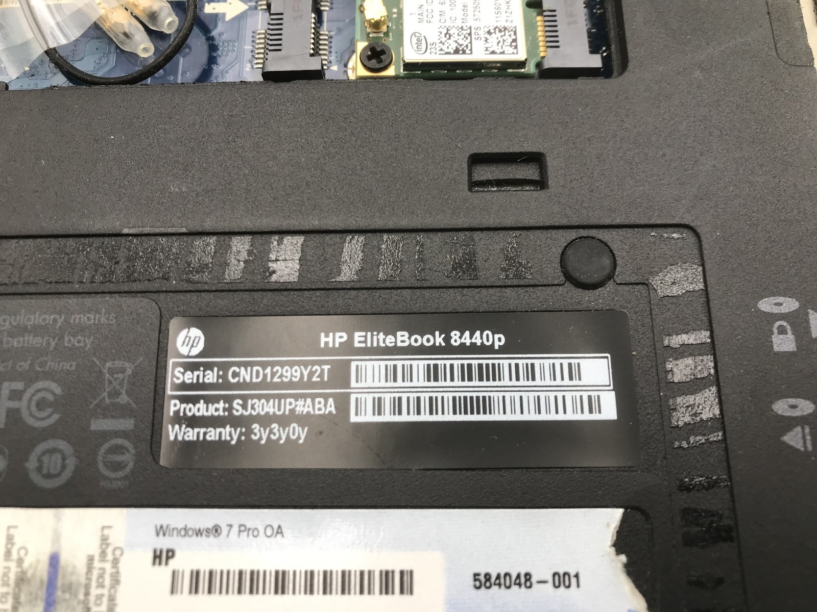 HP ELITEBOOK 8440P – BOOTS TO BIOS – INTEL I5 M520 – 2GB RAM – RREAD DESCRIP -BB