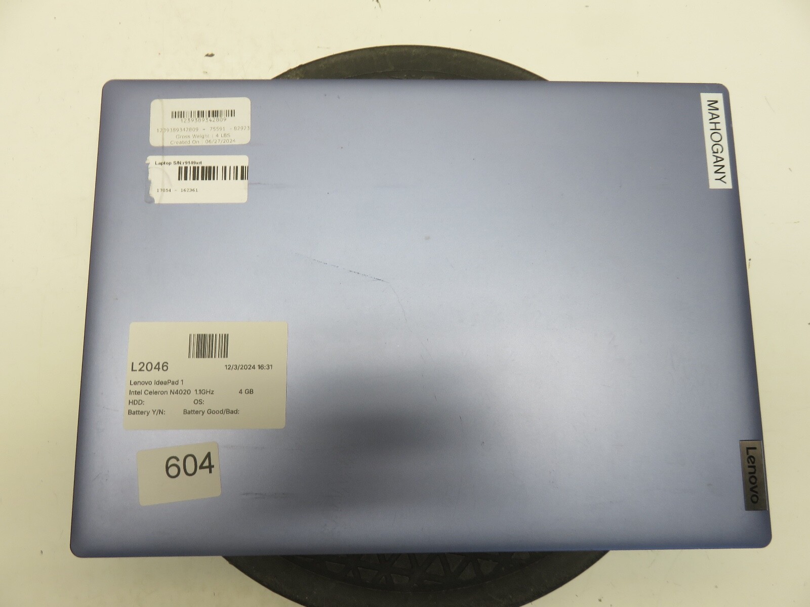 Lenovo IdeaPad 1 Intel Celeron N4020 1.1GHz 4 GB NO HDD No Batt