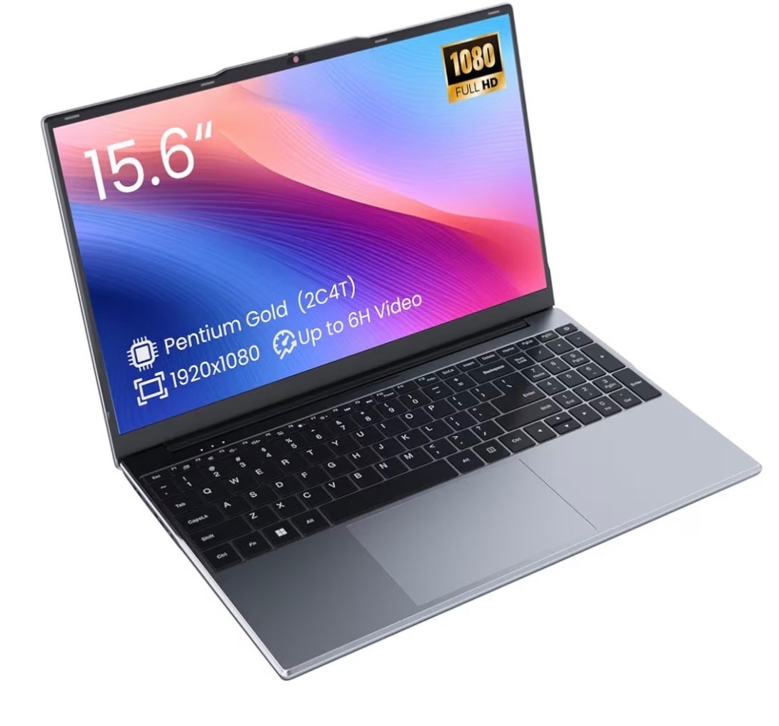 15.6″ FHD Laptop Computers, Compatible with Windows 11, Pentium Gold (Beats P…