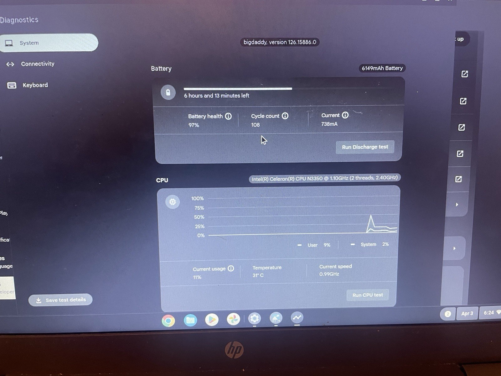 HP ChromeBook 14 128 GB Used DM for more info