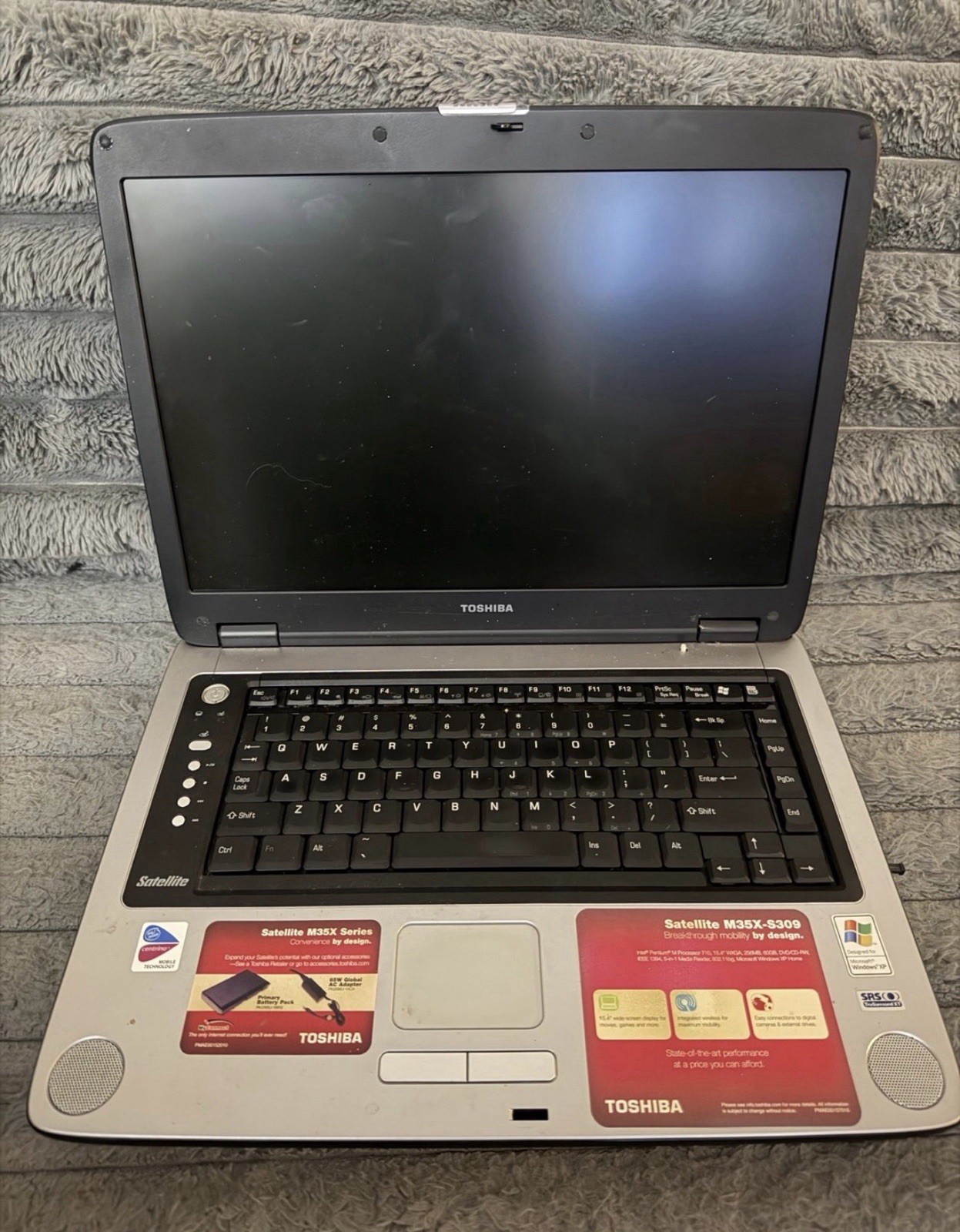 Toshiba Satellite M35X-S309 Notebook Laptop Silver 512MB