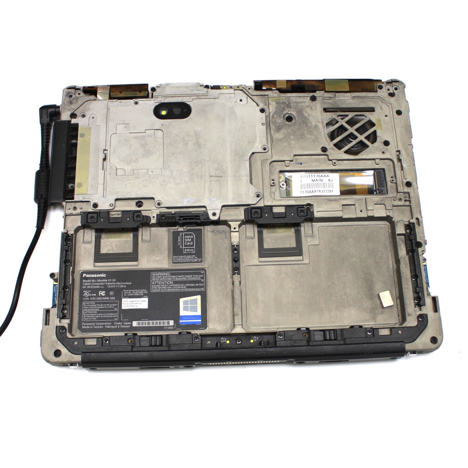 Panasonic Toughbook CF-33 Tablet MK1 I5-7300U 8GB, NO HD, NO BATTERY, NO ADAPTER