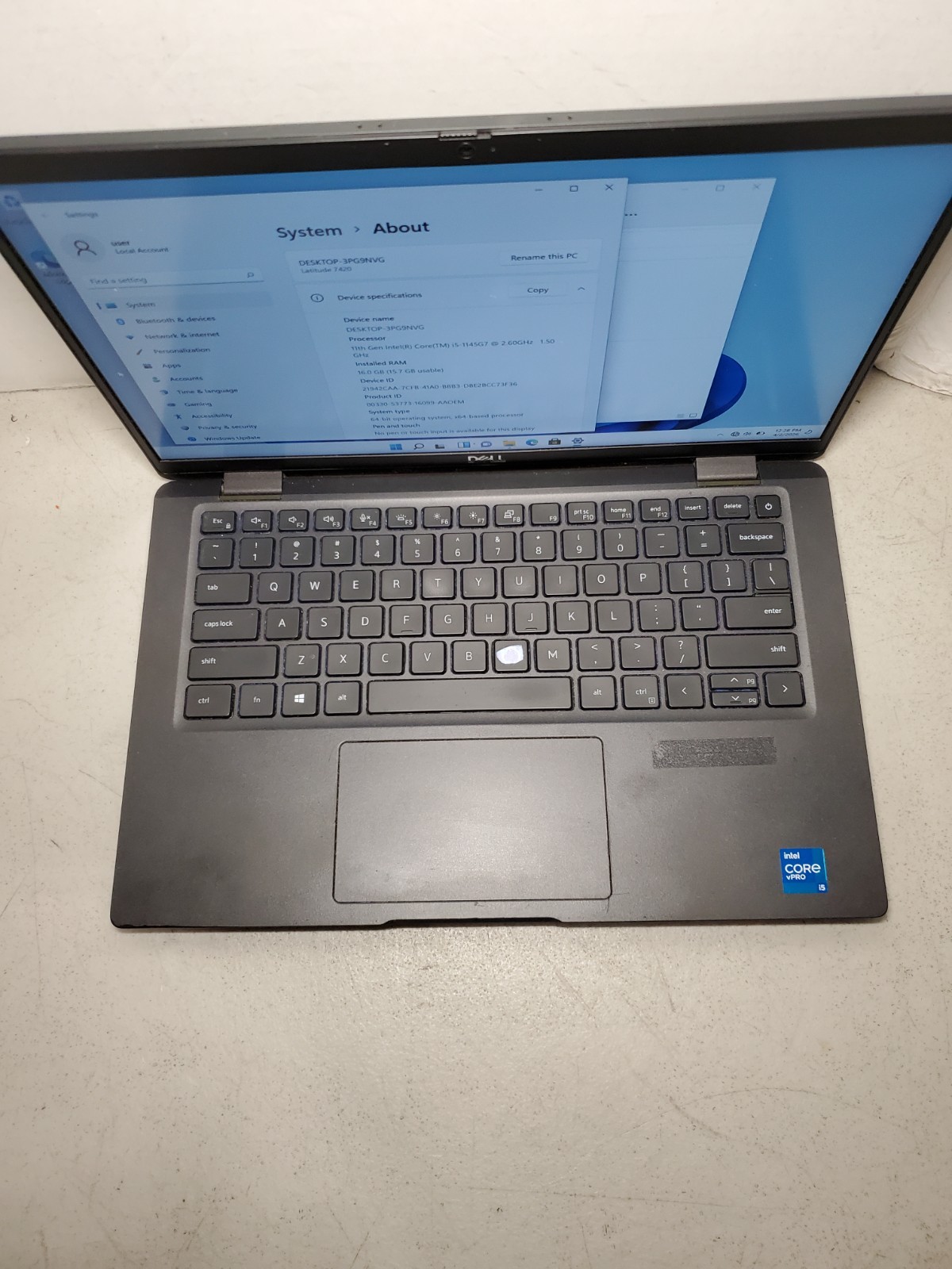 Dell Latitude 7420 14″ Laptop i5-1145G7 2.60GHz 16GB 256GB SSD Win11 #69