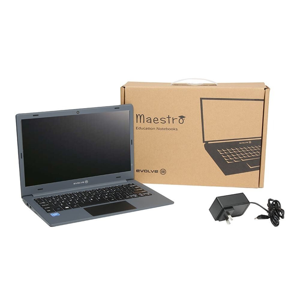 Evolve III Maestro 11.6″ HD Laptop Computer Intel N3450 4GB RAM 64GB eMMC W10 PE