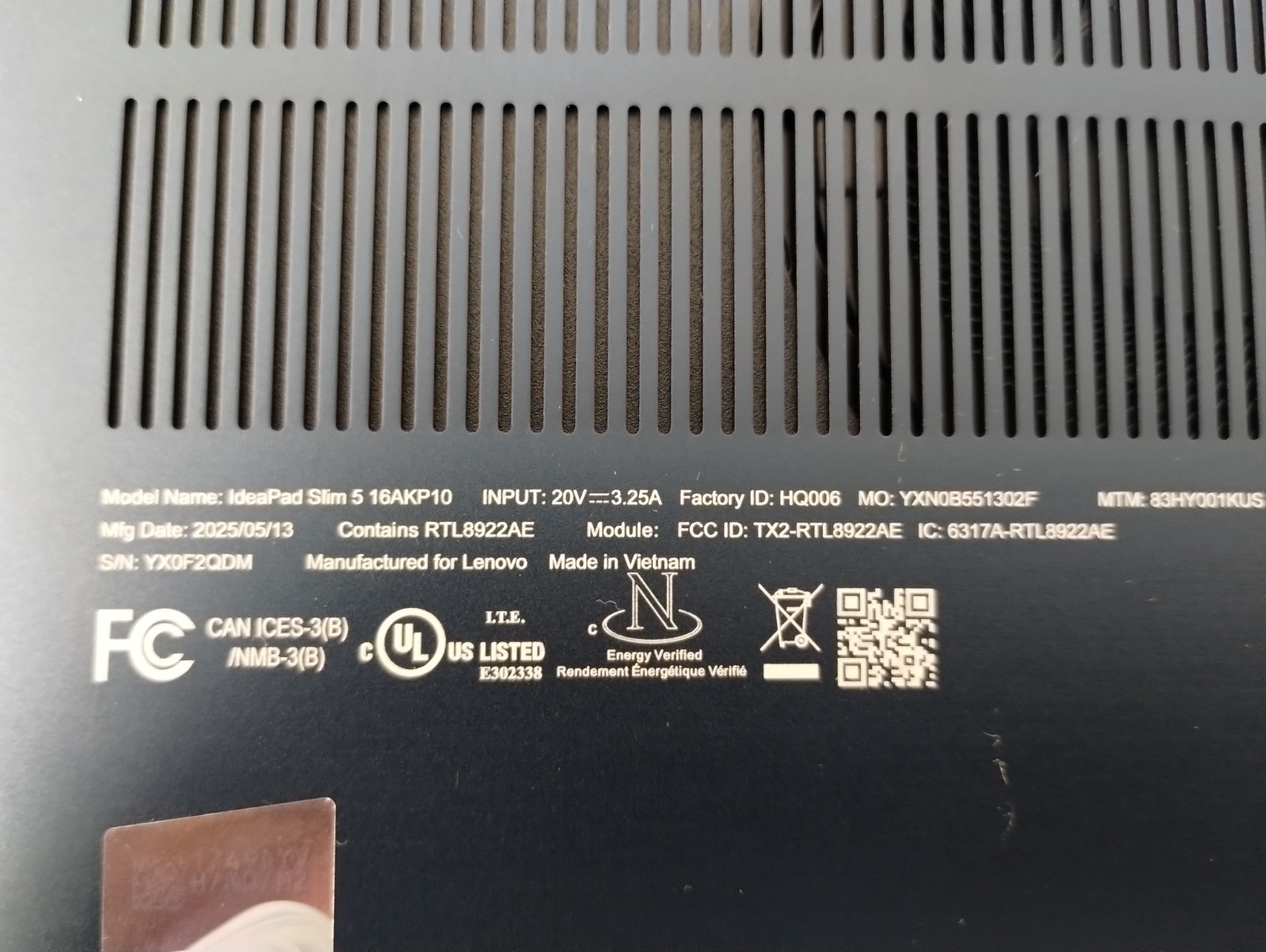 LENOVO IdeaPad Slim 5 16AKP10, AMD Ryzen AI 7 350, 16 GB RAM, 1 TB NVMe SSD
