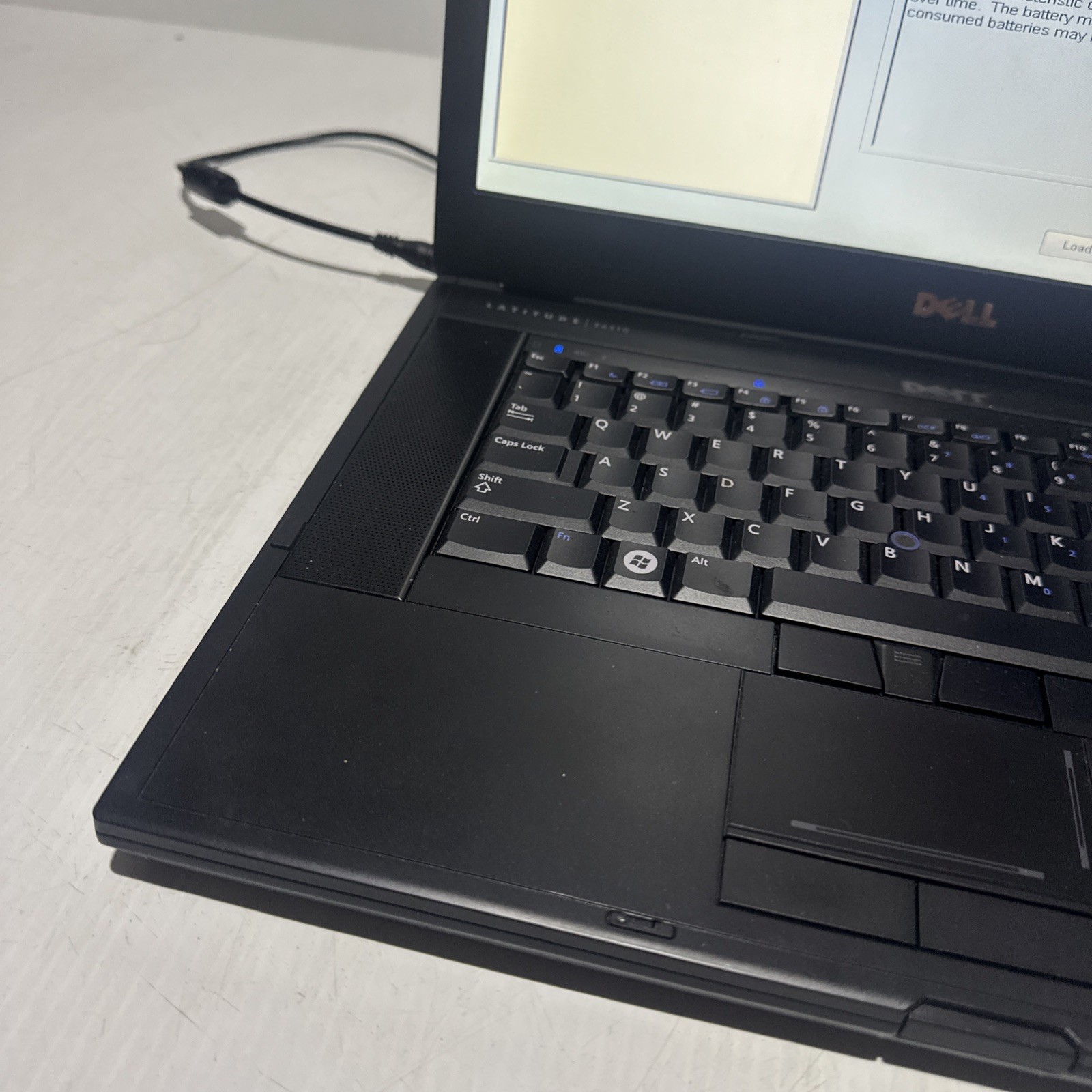 Dell Latitude E6510 15″ Laptop i5 M560 4gb No Drives Boots Bios