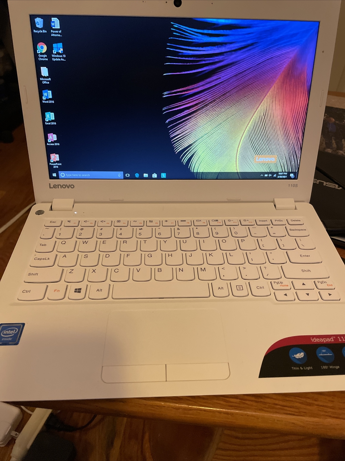 Lenovo Ideapad Windows 10 – 110S-11IBR 11.6″ White Laptop N3060 1.60GHz 2GB 32GB
