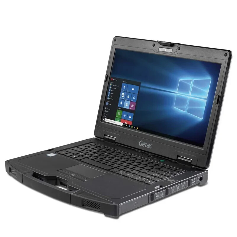 Getac S410 G2, 14″, i7-8550U, 16GB, 512GB, Touch, 4G LTE, Windows 11 Pro, Black.