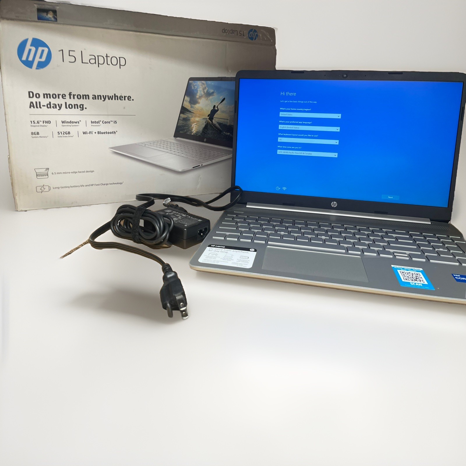 HP 15.6″ Intel Core i5-1135G7, 2.4GHz Intel Iris 8GB Ram 512SSD W11 (USED)