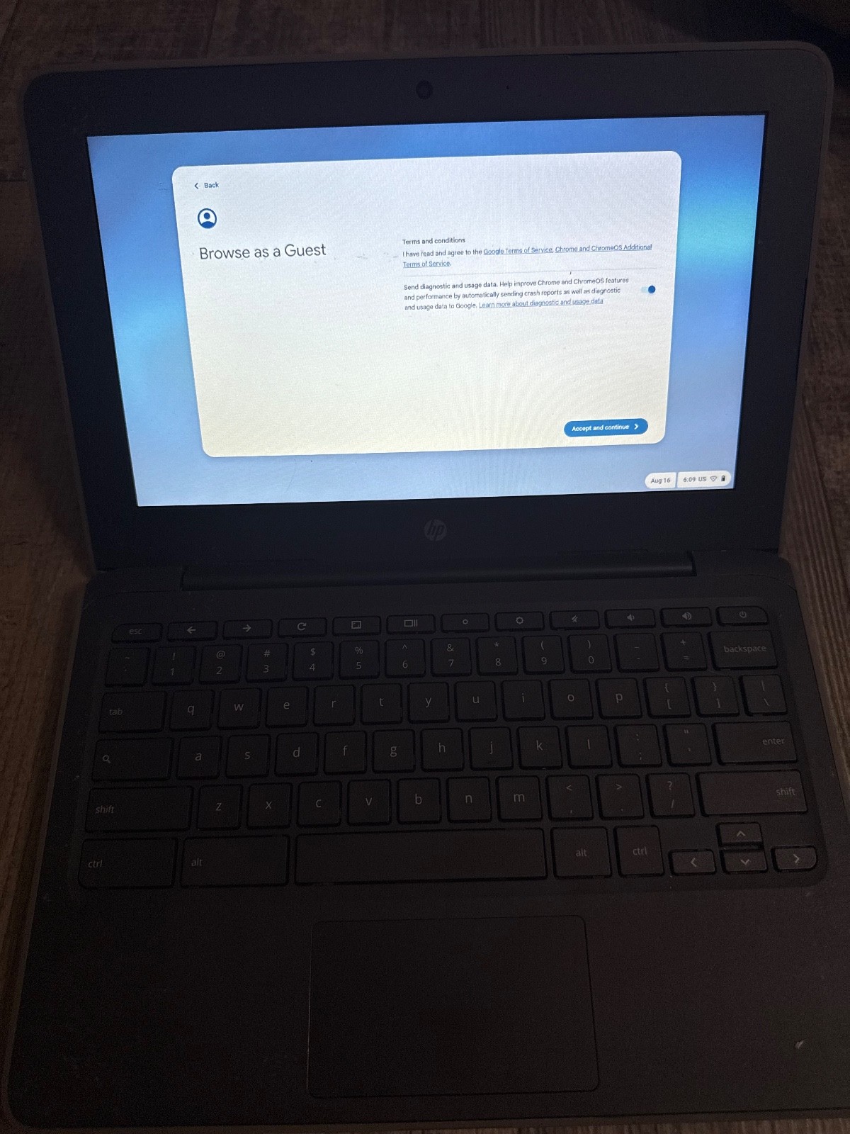 HP Chromebook 11 G4 EE 11.6″ Intel CPU 4GB RAM 16GB Storage ChromeOS