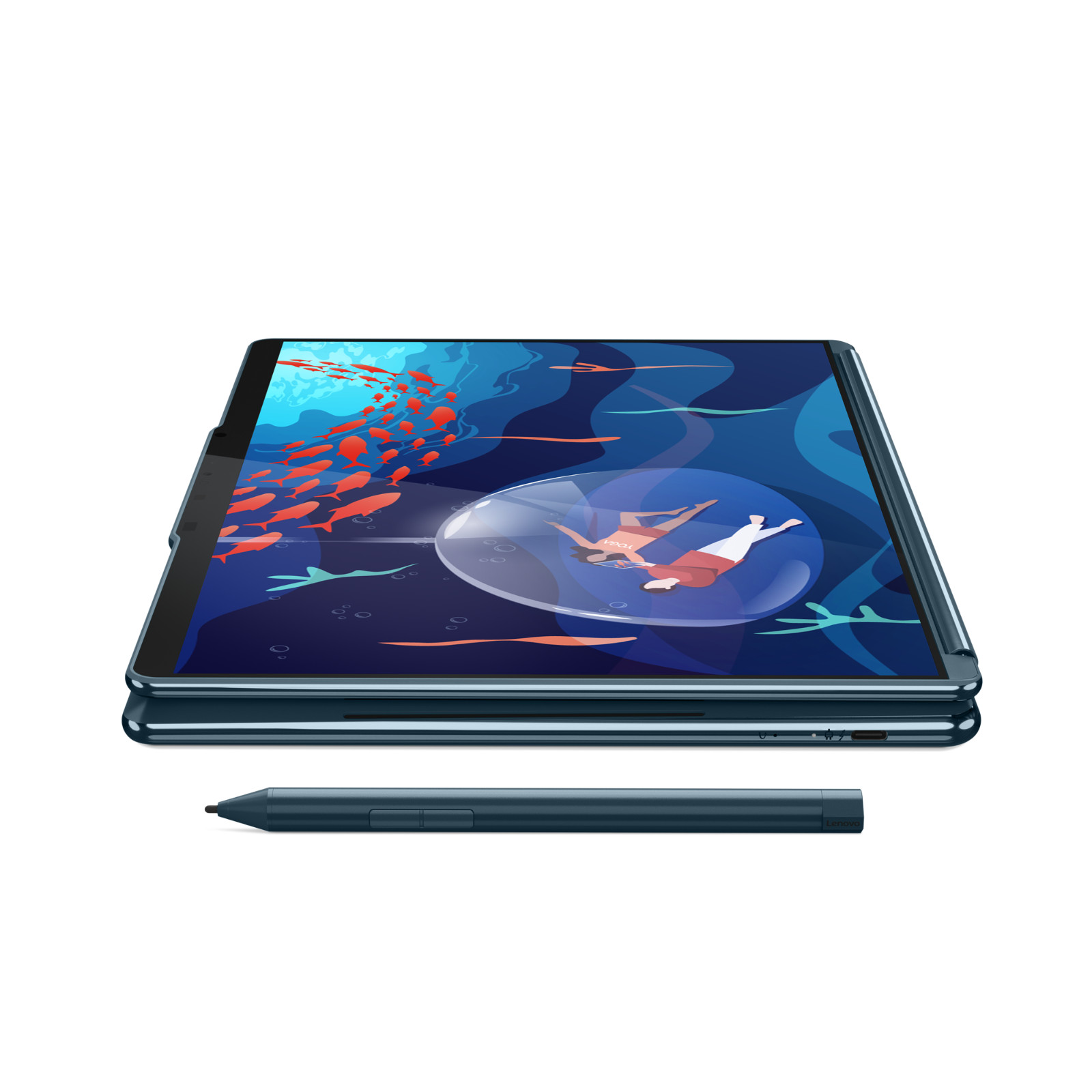 UK ENGLISH KEYB LENOVO YOGA BOOK 9i 2x 13″ DUAL DISPLAY TOUCH i7 16GB 1TB PEN GAR