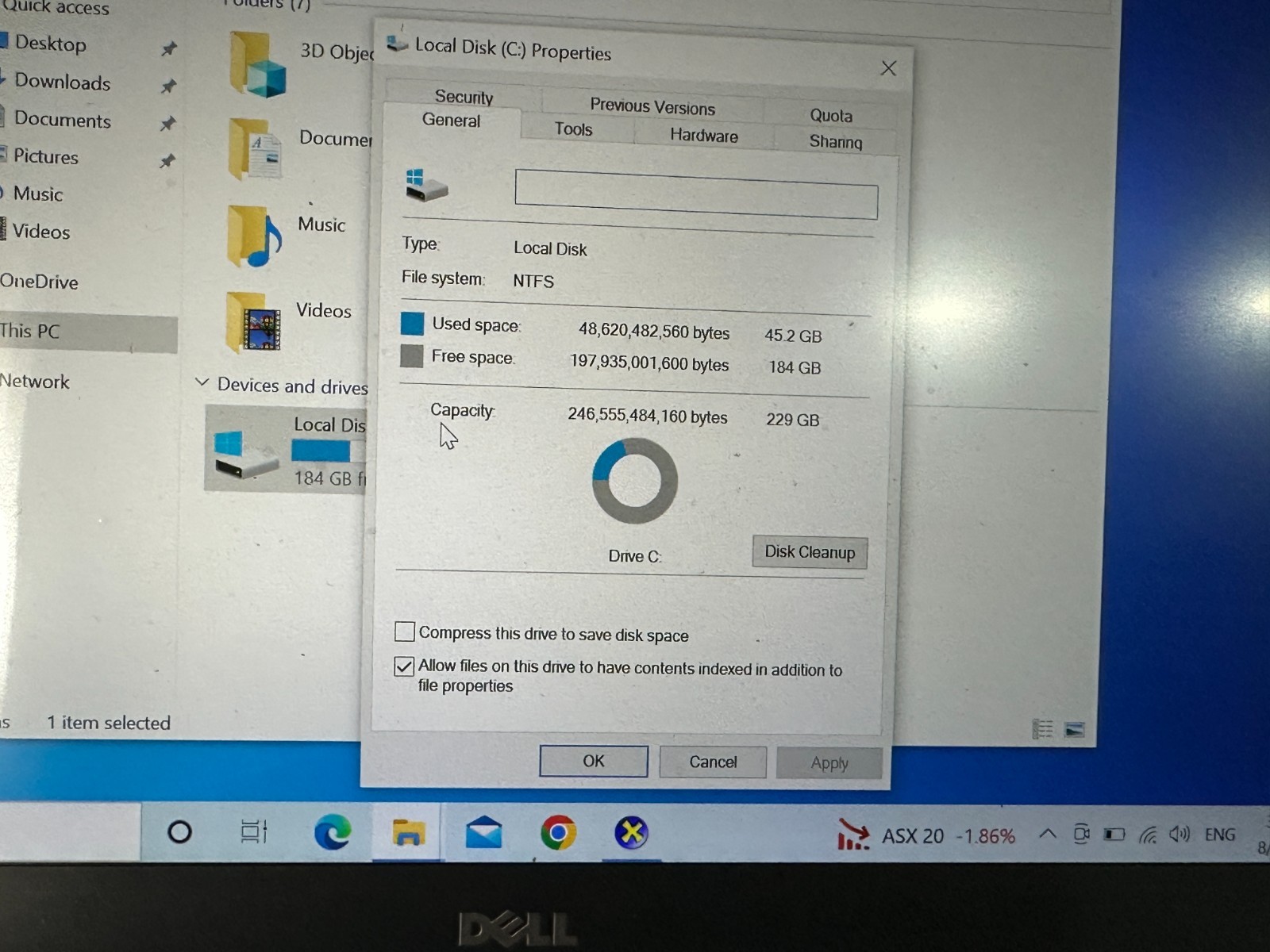 DELL XPS 13 9343 LAPTOP WINDOWS 10 HOME , 256 GB SSD 8 GB RAM – READ DESCRIPTION