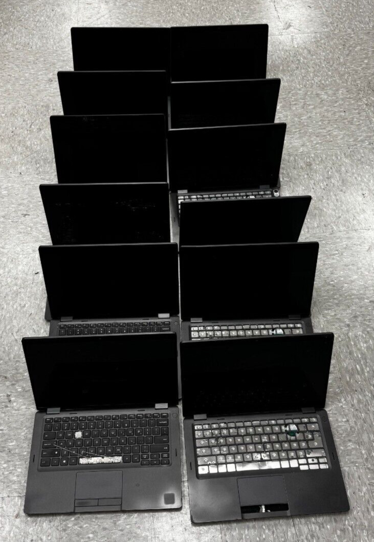 Lot of 12 X 5300 2-in-1 Core i7 8th Gen (Good motherboard and Damaged Screens)